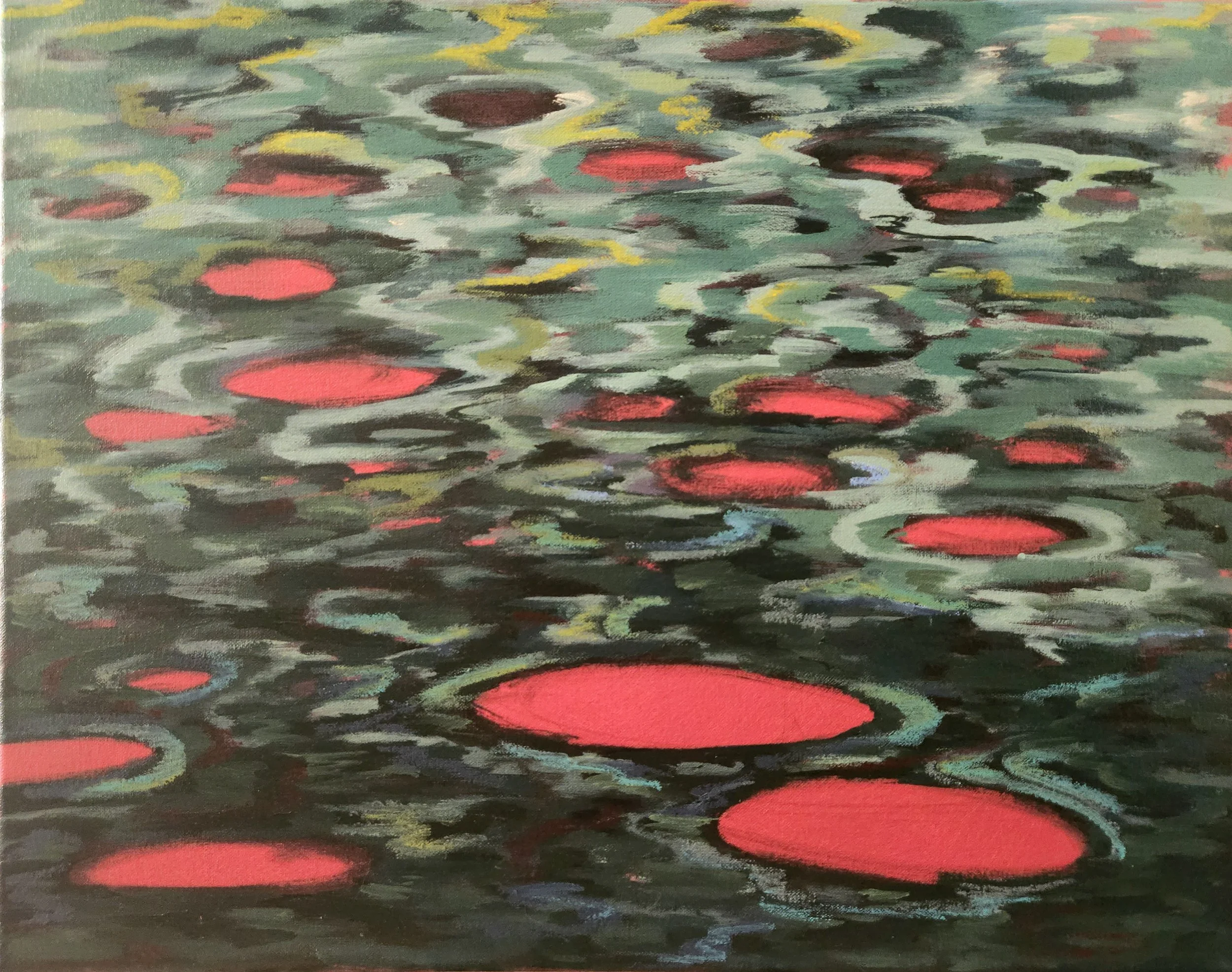 Painterly Lilies 2, 16x20