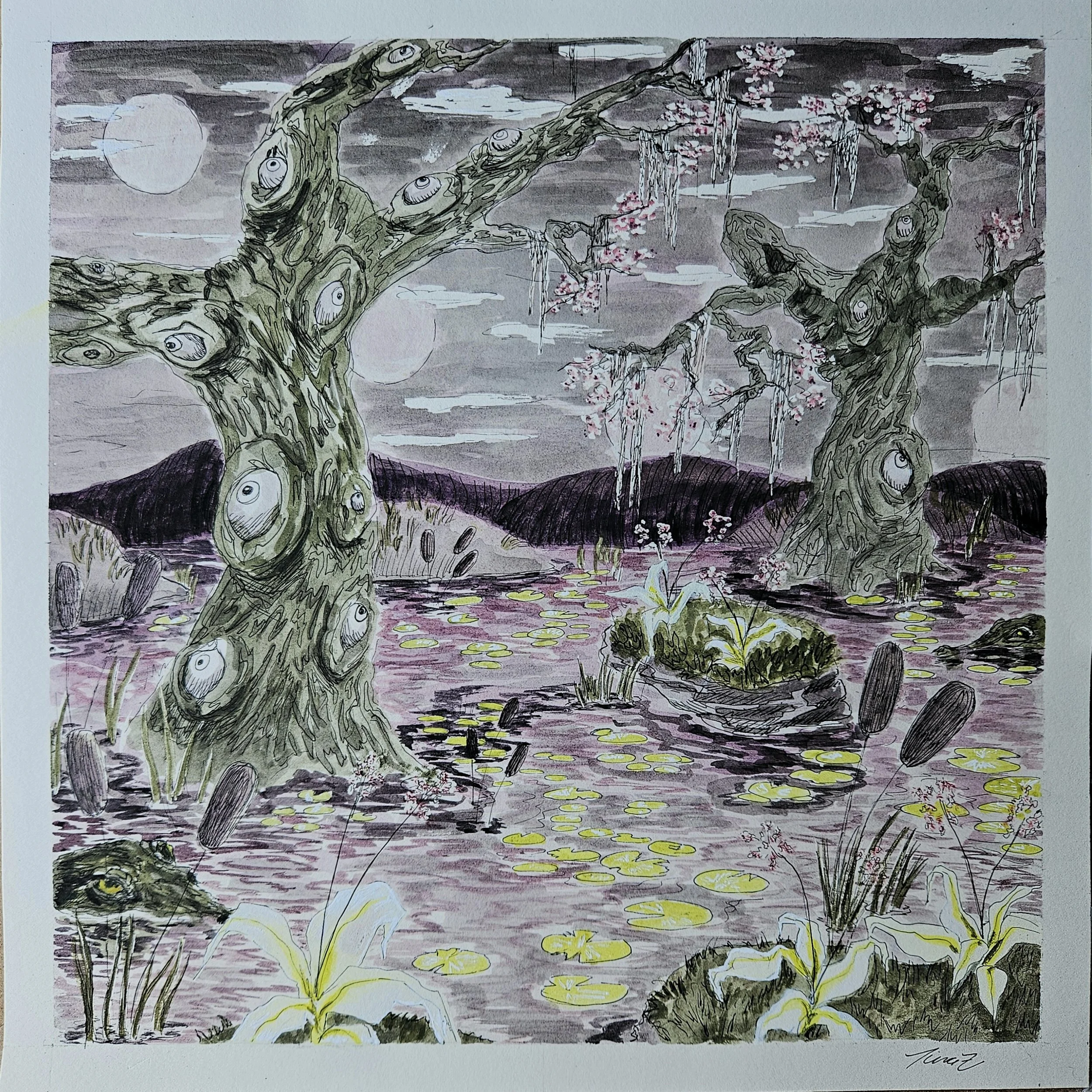 Eyeball Trees 10x10