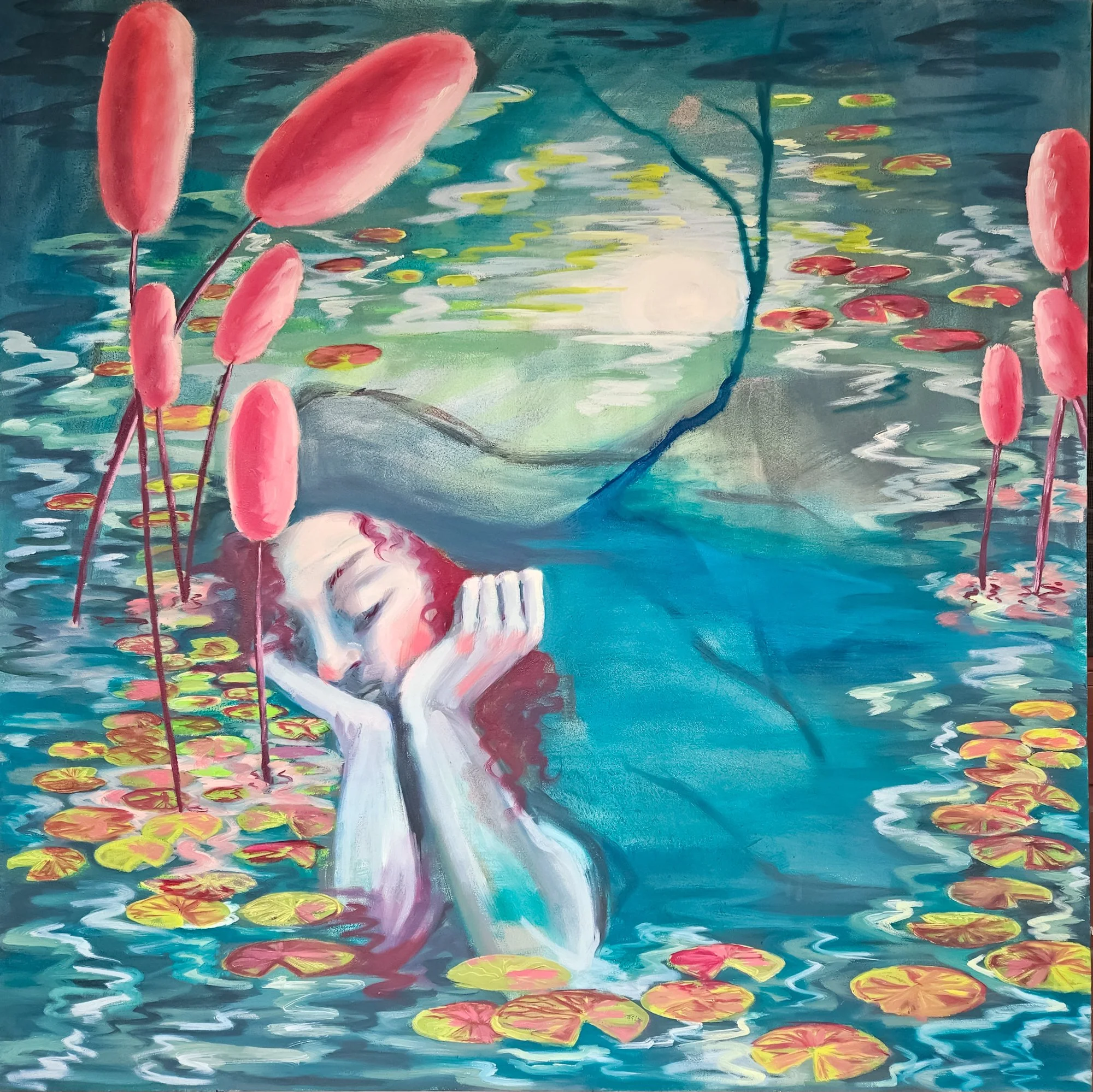Dreaming of Lilies 36x36