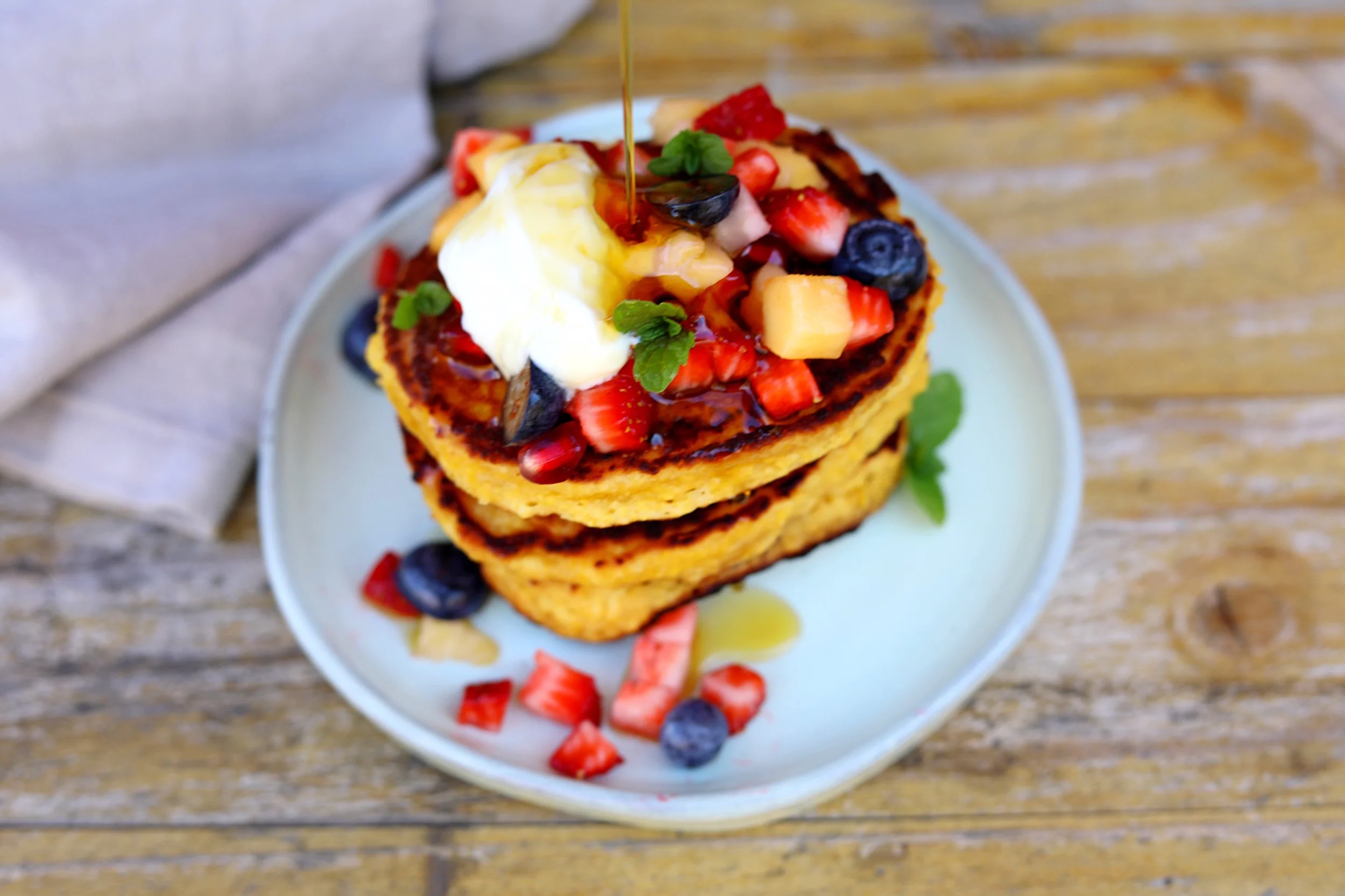 High Protein Ricotta Pikelets