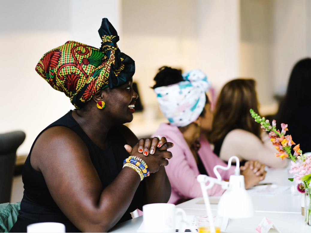 Black woman leader in authentic professional setting