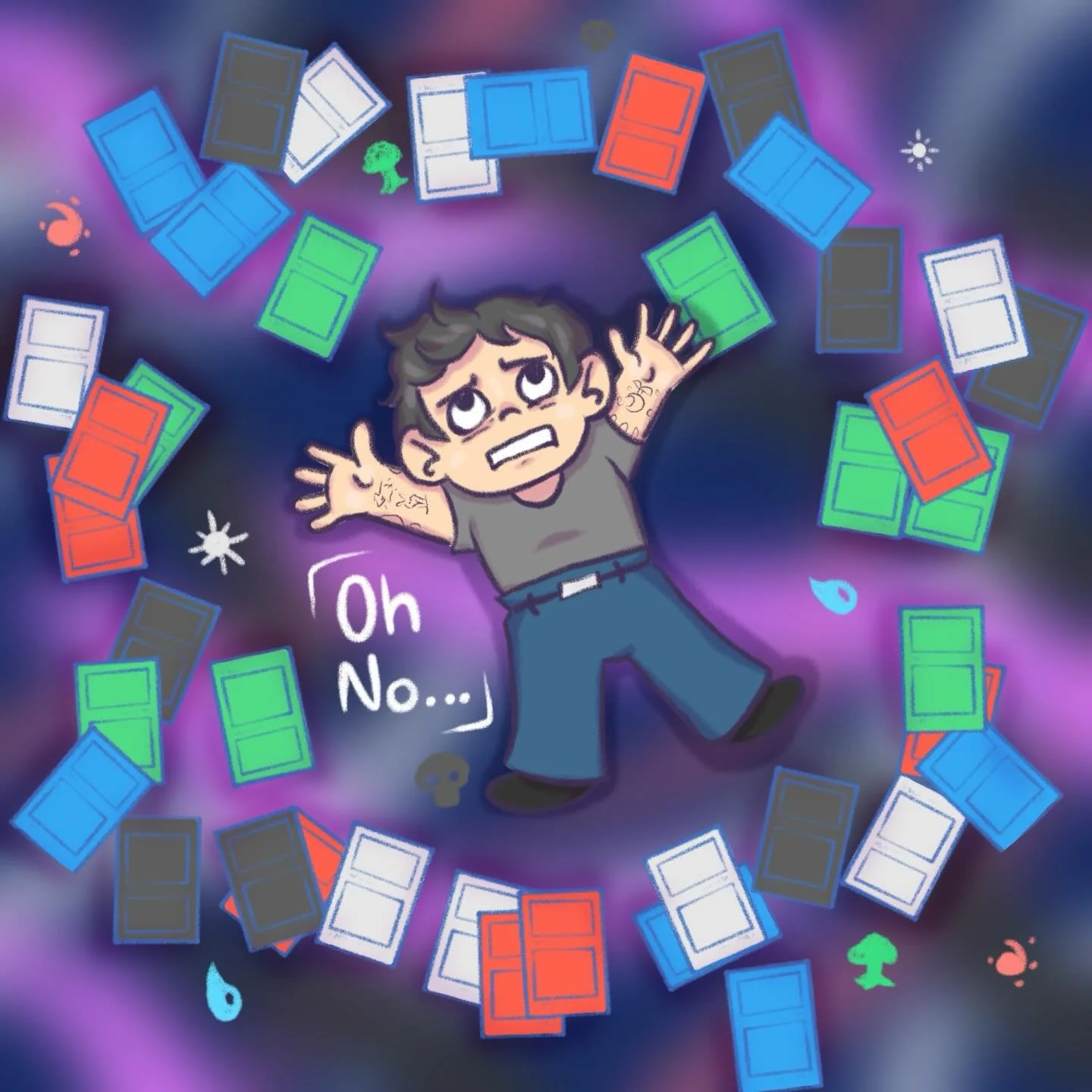 Oh no&hellip;
I got into Magic the Gathering and now I&rsquo;m surrounded by many cards. And I want many more cards. Eep.