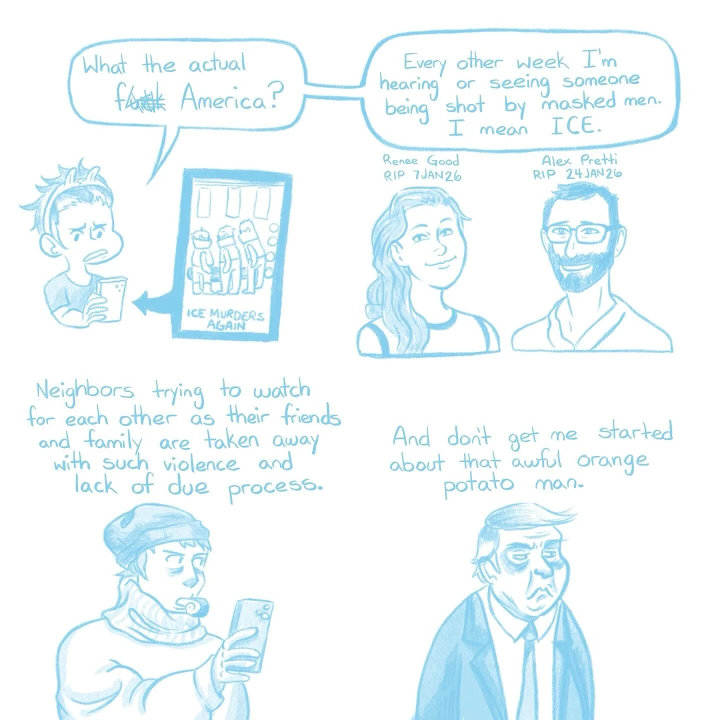 Waking up to check my socials and being bombarded with the current events. Just&hellip; fck 🧊