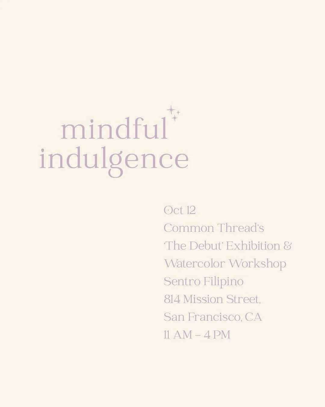 This Sunday, catch us at @sentro_filipino for the closing out of @commonthread_sf &lsquo;The Debut&rsquo; Exhibit and their watercolor workshop. Me and @masipagcoffee will be providing sweet treats and coffee for you as you peruse through the exhibit