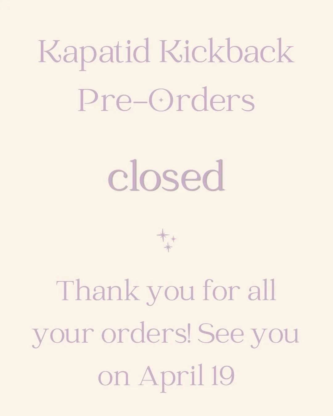 THANK YOU FOR ALL YOUR PRE-ORDERS 🥳🤘🏼✨

A week from today, we will be at Kapatid Kickback, hosted by @nicasnecessities ✨ There will be a free trinket swap table, a bag charm workshop, and a slew of amazing environment-focused vendors to support. R