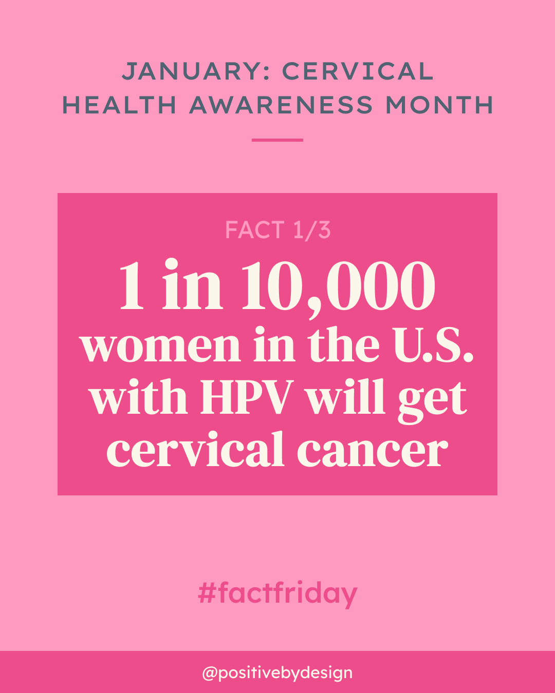 January is Cervical Health Awareness Month