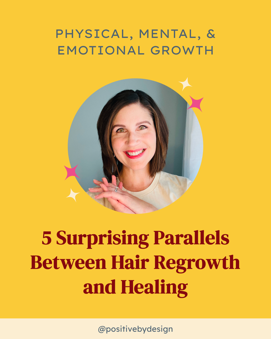 Woman smiling with shoulder length hair - 5 Surprising parallels between hair regrowth and healing
