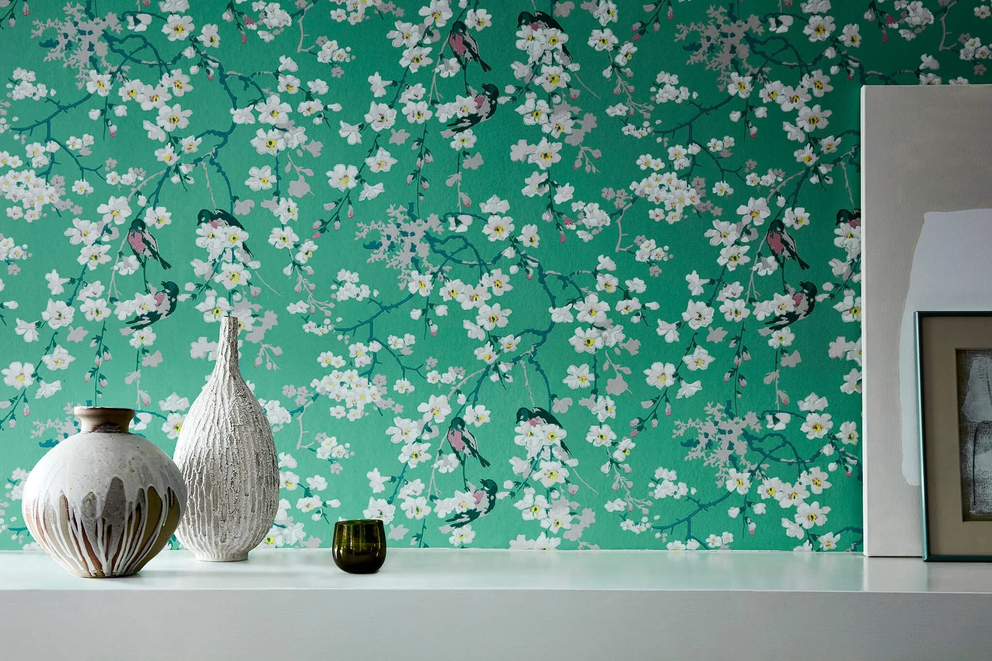 Massingberd Blossom wallpaper from Little Greene's National Trust Papers — Heritage Home Supply Chicago