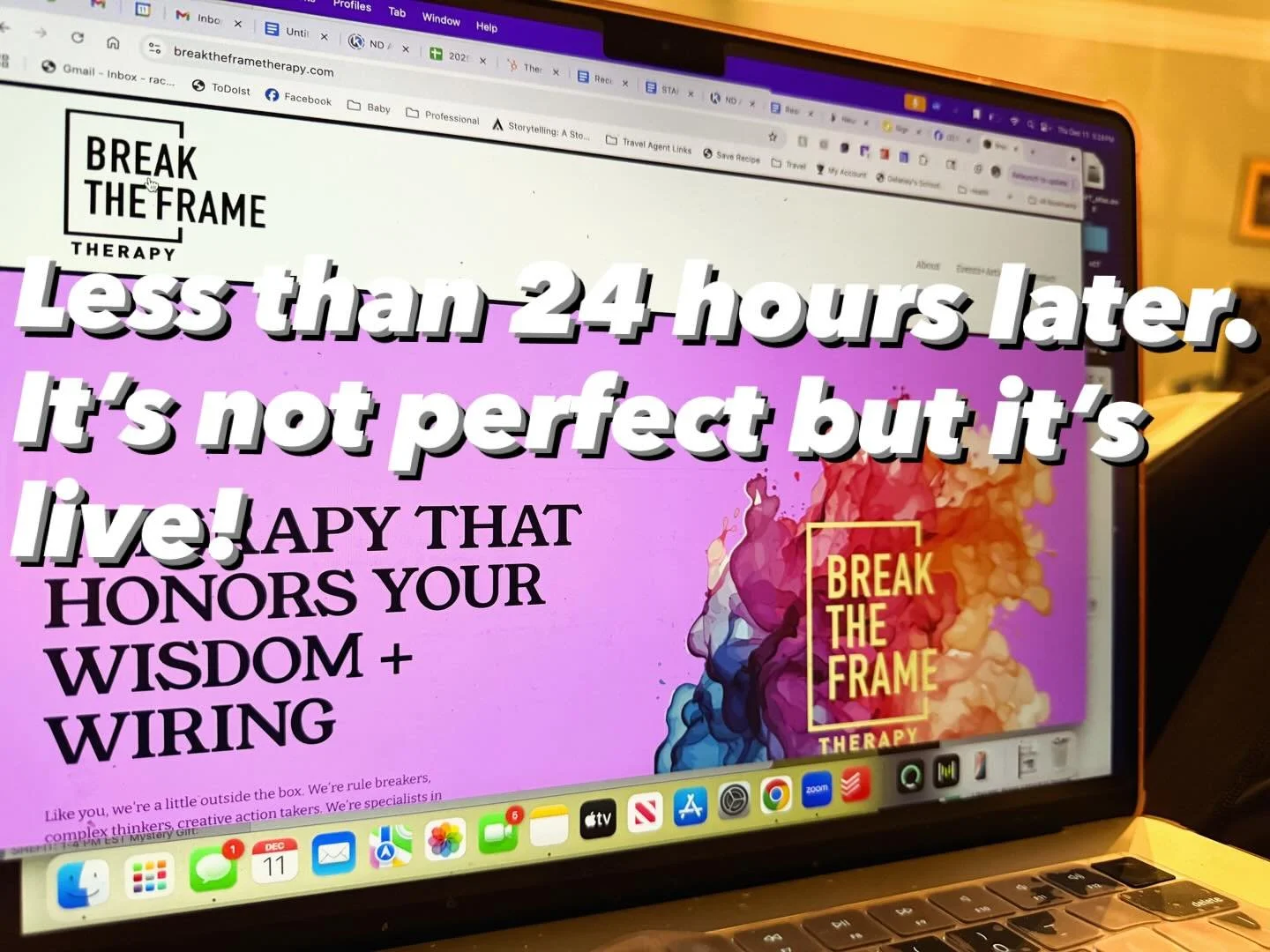 Last night I decided I was done waiting to figure out the perfect website, dug into my roots and did it myself. And less than 24 hours later it&rsquo;s live! Check it out (and let me know if you spot any issues!) #mentalhealth
#selfcare
#therapy