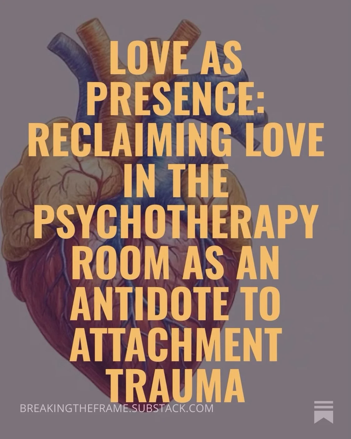Therapy has been trying to heal attachment trauma without naming one of the core ingredients:

Love.

Not romantic. Not boundary-crossing.
But real, regulated, I&rsquo;m-not-leaving-you-in-this presence.

And part of why we avoid it?

We&rsquo;ve bee