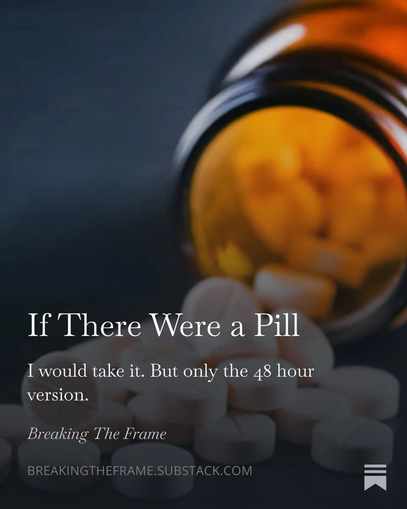 I wouldn&rsquo;t take the pill.

Not the one that makes you neurotypical. Not permanently.

But I would take 48 hours.

Just long enough to understand what ease feels like.
What it&rsquo;s like to start something&hellip; and just continue.
To hear a 