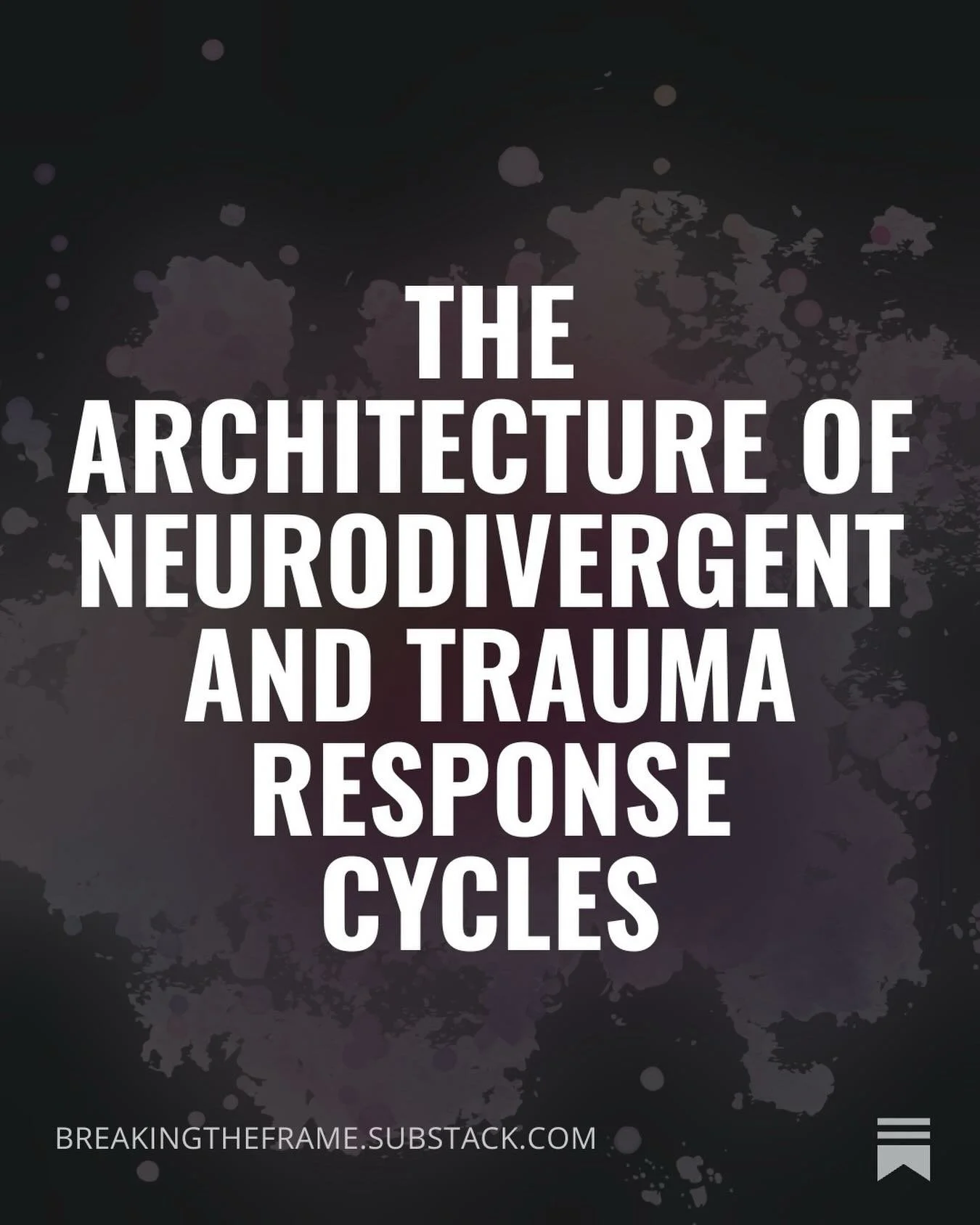 They call it a reaction.
But it&rsquo;s actually architecture.

What looks like &ldquo;too much,&rdquo; &ldquo;avoidant,&rdquo; &ldquo;rigid,&rdquo; or &ldquo;shutting down&rdquo; isn&rsquo;t random.

It&rsquo;s a system that learned.

A nervous syst