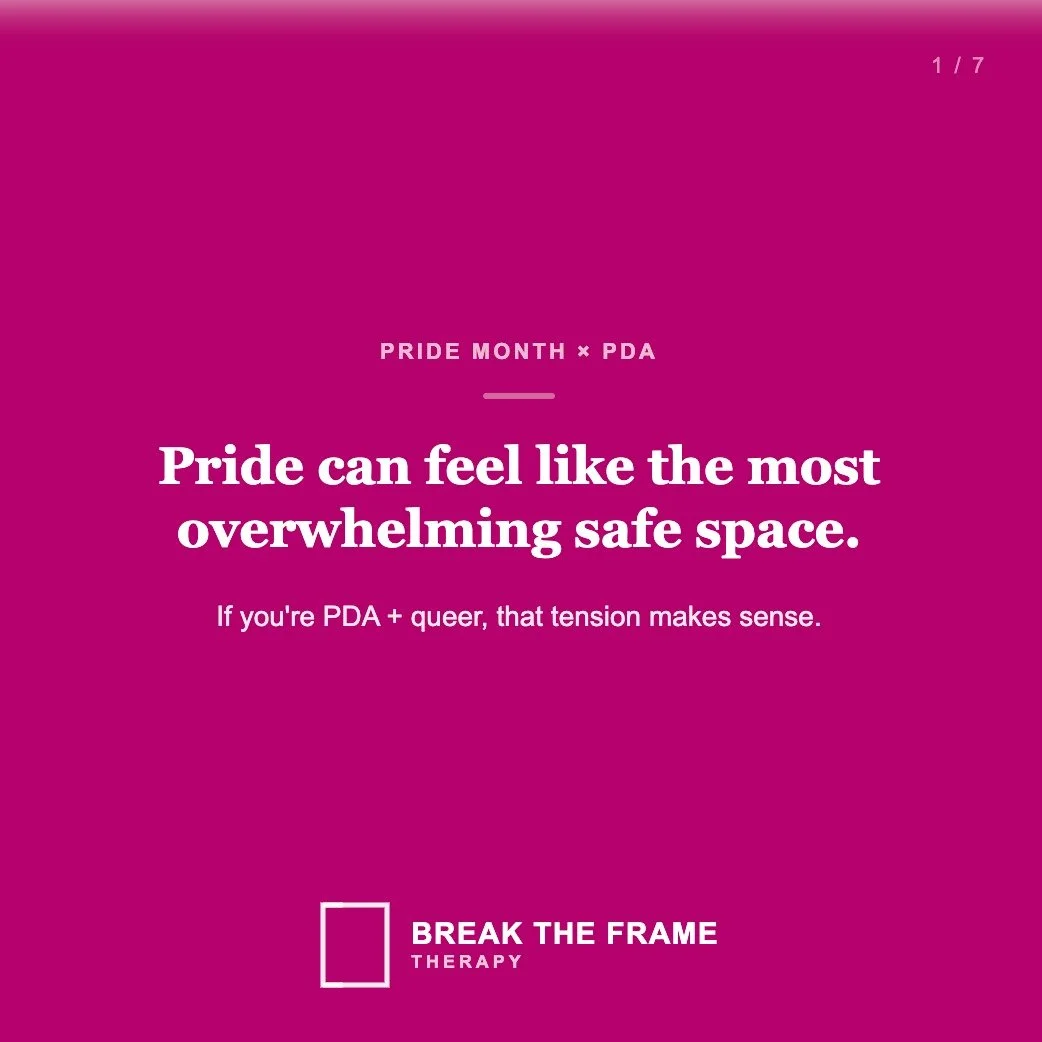 Pride can feel like the most joyful and most overwhelming thing at the same time.

If you have a PDA profile and you're queer, that tension isn't confusion &mdash; it's your nervous system responding to demand pressure. Even celebration can carry wei