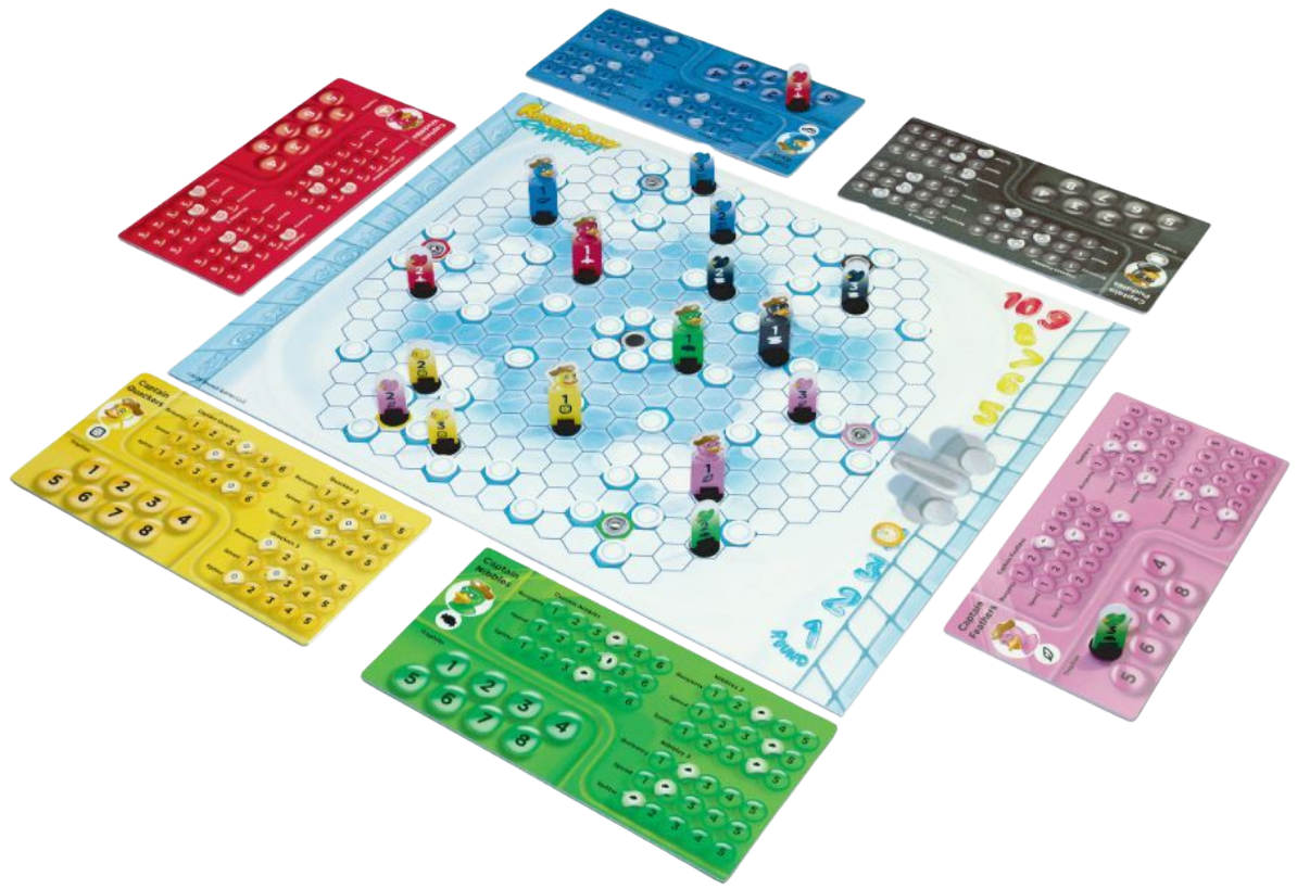 View of the full colorful "Rubber Ducky Rampage!" game board