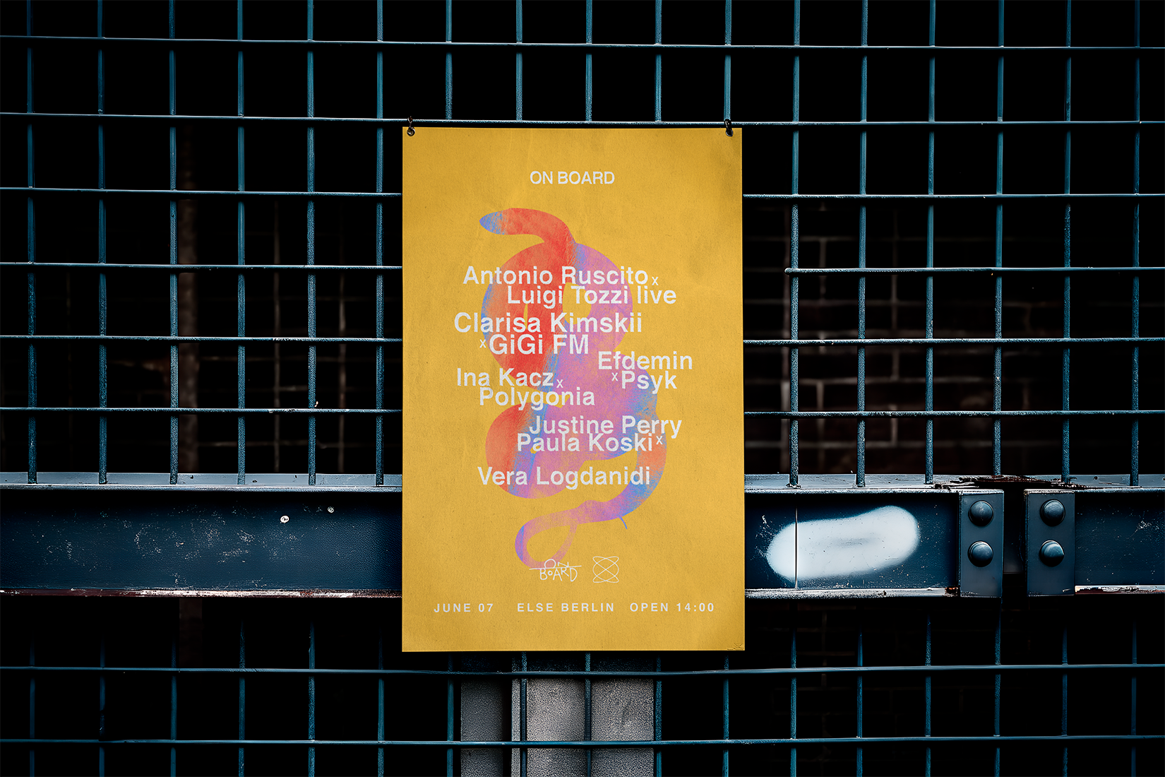 On board: Music label, agency, event production company. Poster design, visual strategy and social media design