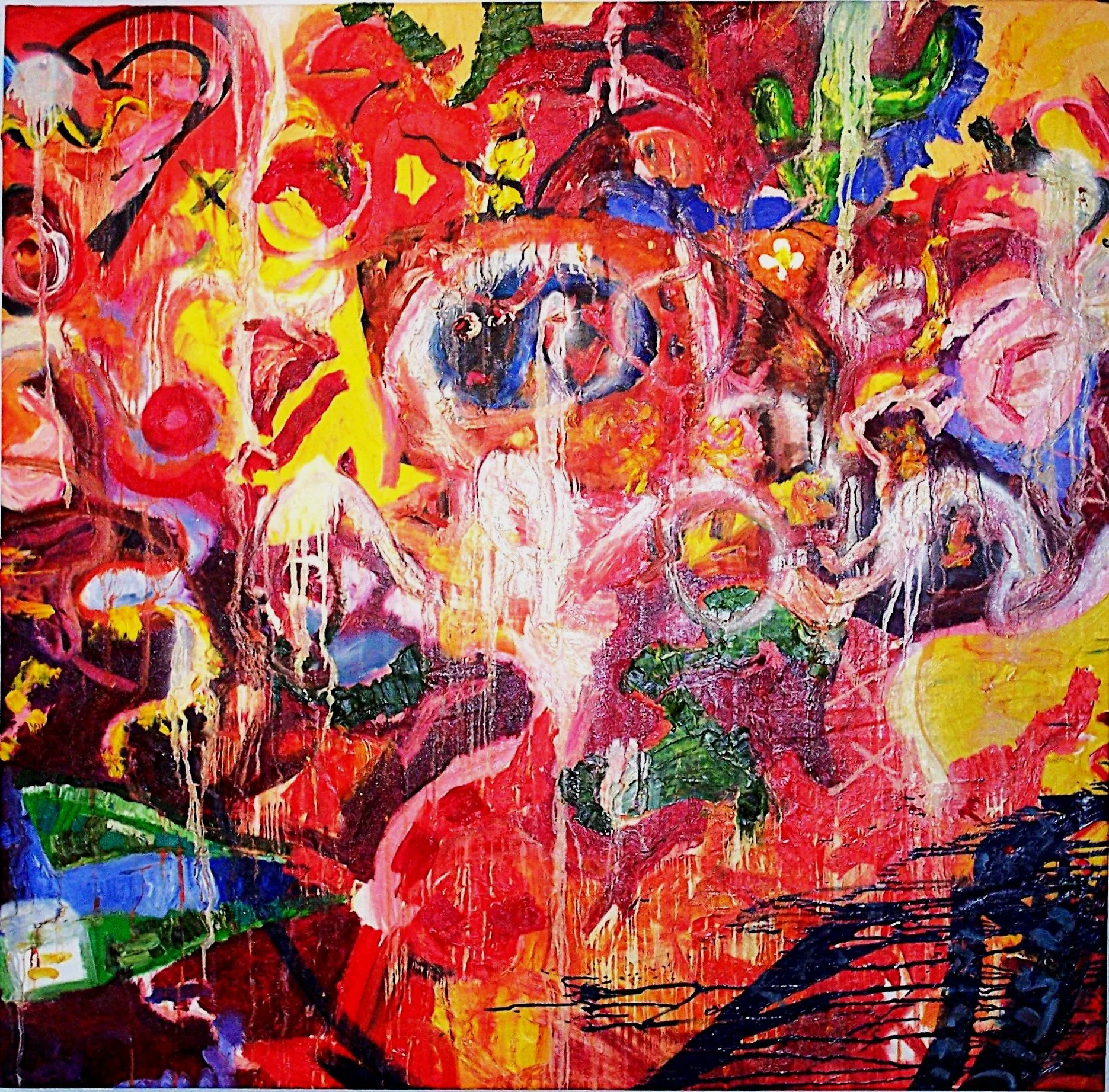 4 Feet X 4 Feet
Oil and Tempera on Canvas