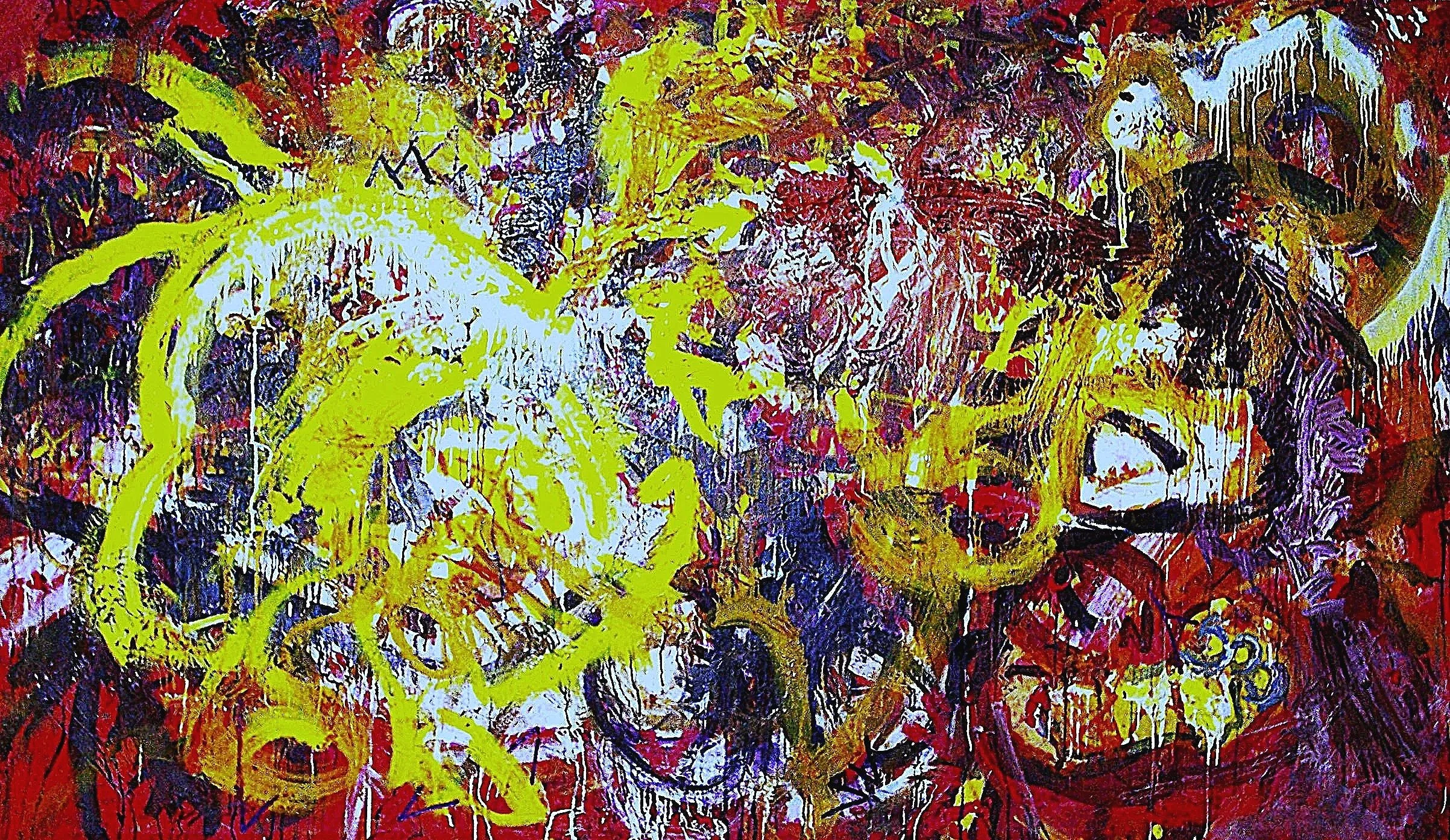 40 inches X 86 inches
Oil and Acrylic on Canvas