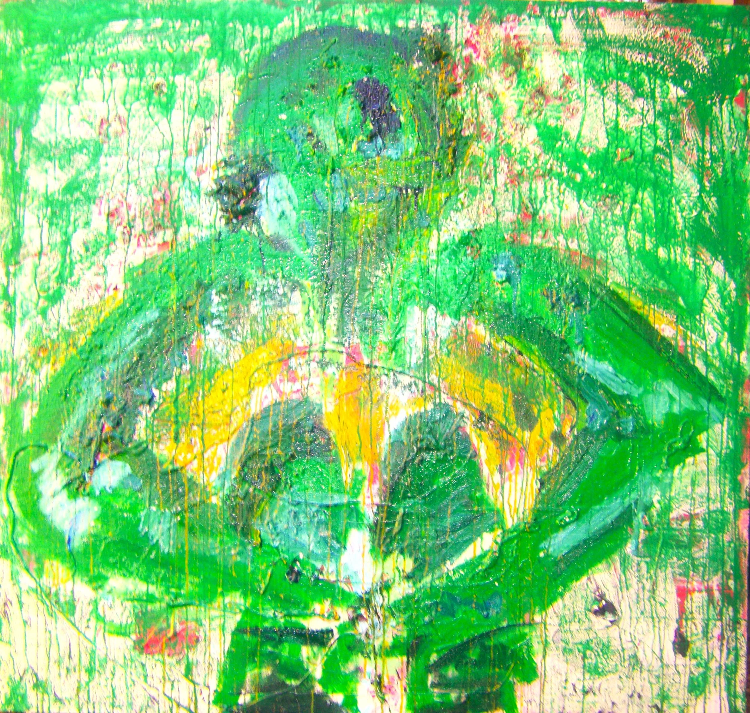 40 inches x 40 inches
mixed media on raw canvas