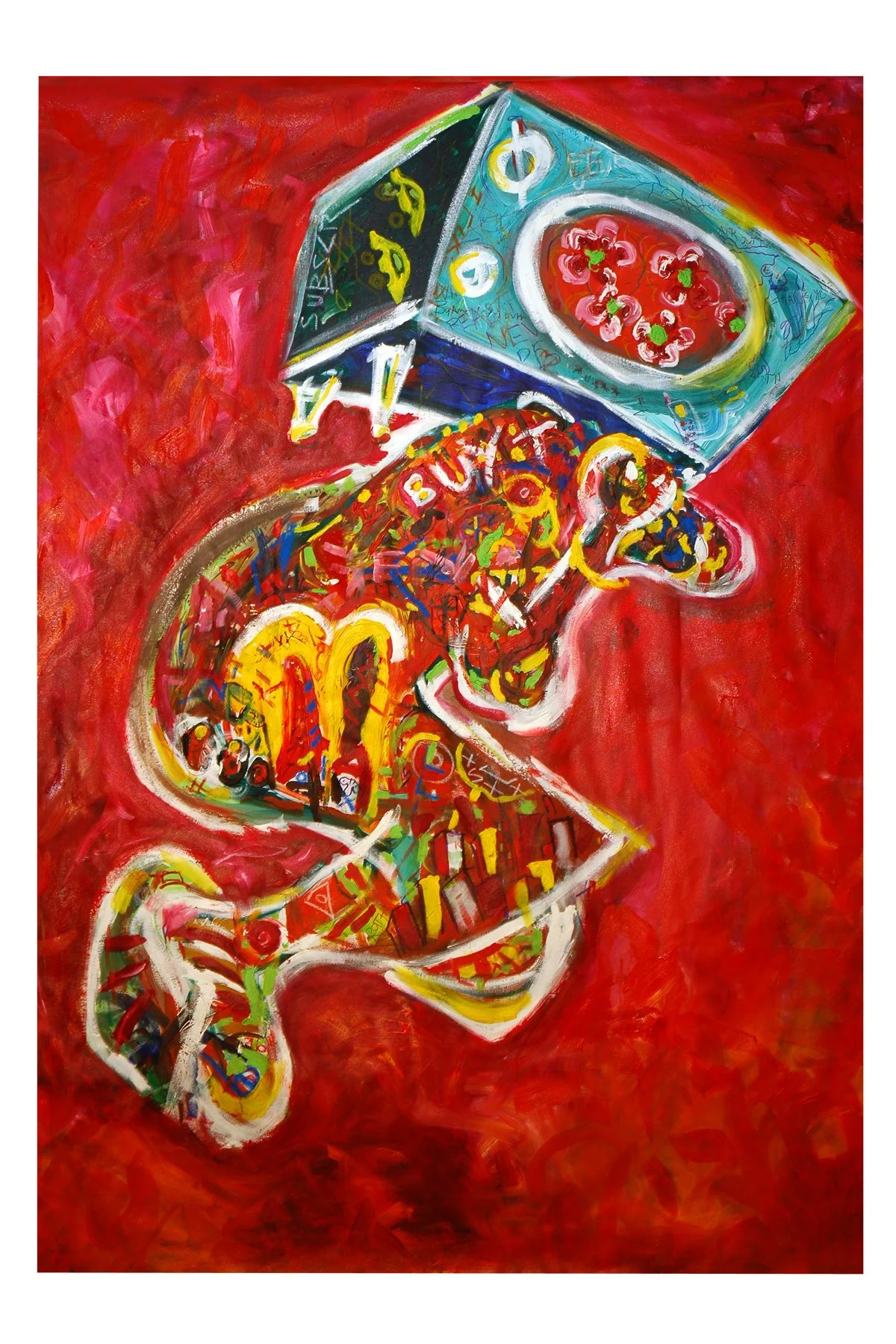 34 inches x 46 inches
mixed media on canvas