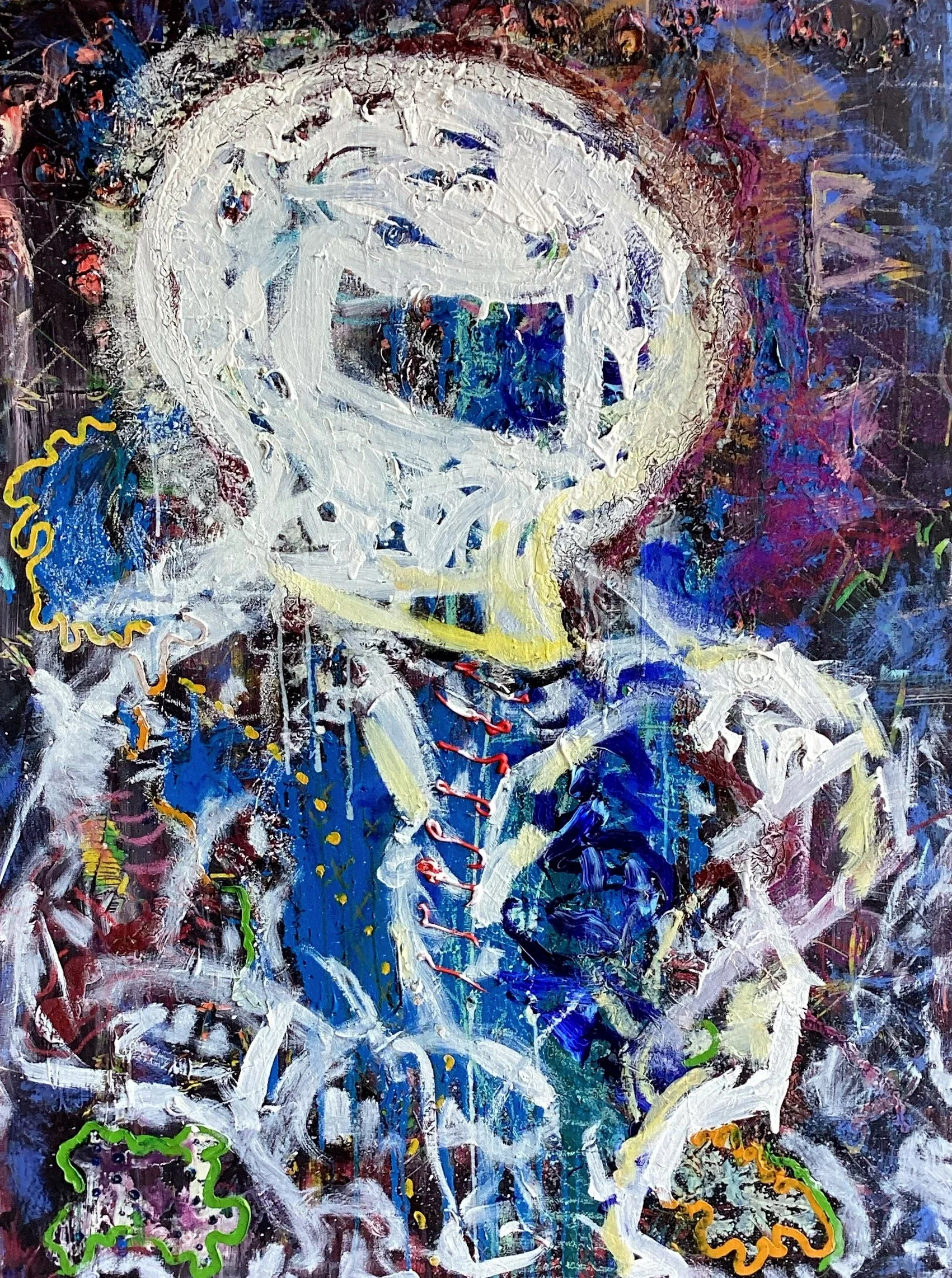 36 inches x 40 inches
mixed media on canvas