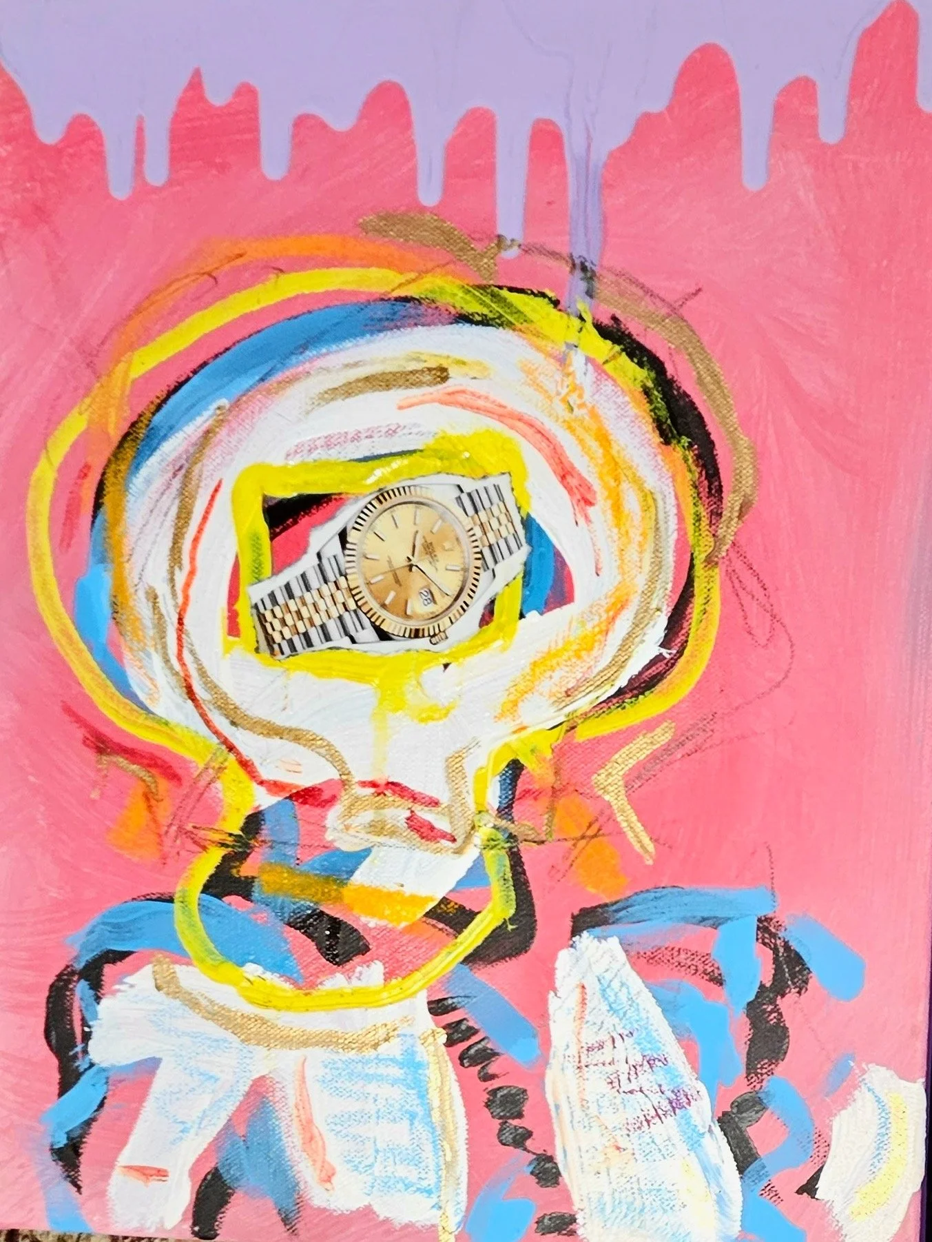 8 inches by 10 inches
mixed media on canvas