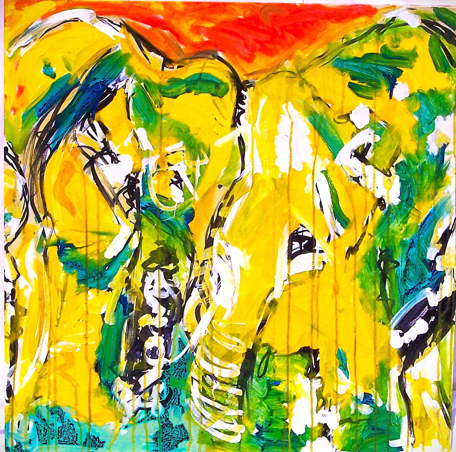 38 inches X 42 inches
Acrylic and ink on Paper