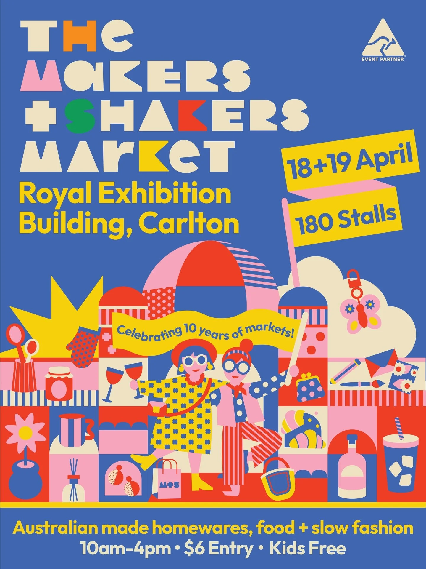 Some very exciting news!!!

I will be at The Makers + Shakers Market this April at the Royal Exhibition Building. 

Come and shop handmade, Australian-made and small batch goods from a curated lineup of makers.

Saturday 18 + Sunday 19 April
10am&nda