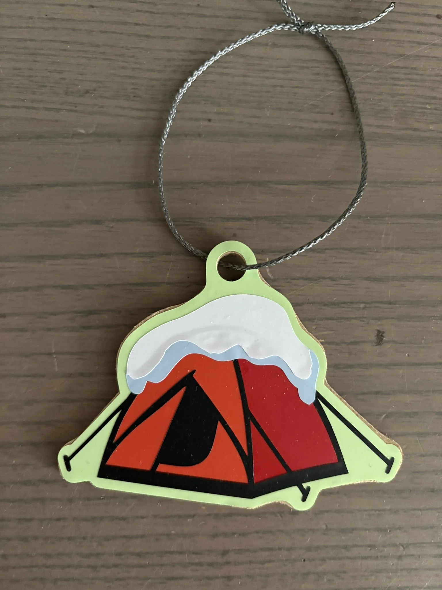 Snowy Tent Ornament – Adventure Meets Winter Magic
