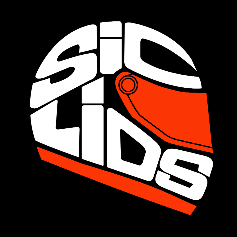 Logo for Sico Lids showing a stylized helmet with the text 'Sico Lids' in bold, white letters on a black background, with an orange graphic element.