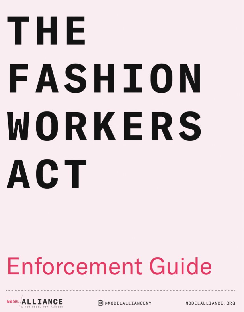 Fashion Workers Act: Enforcement Guide