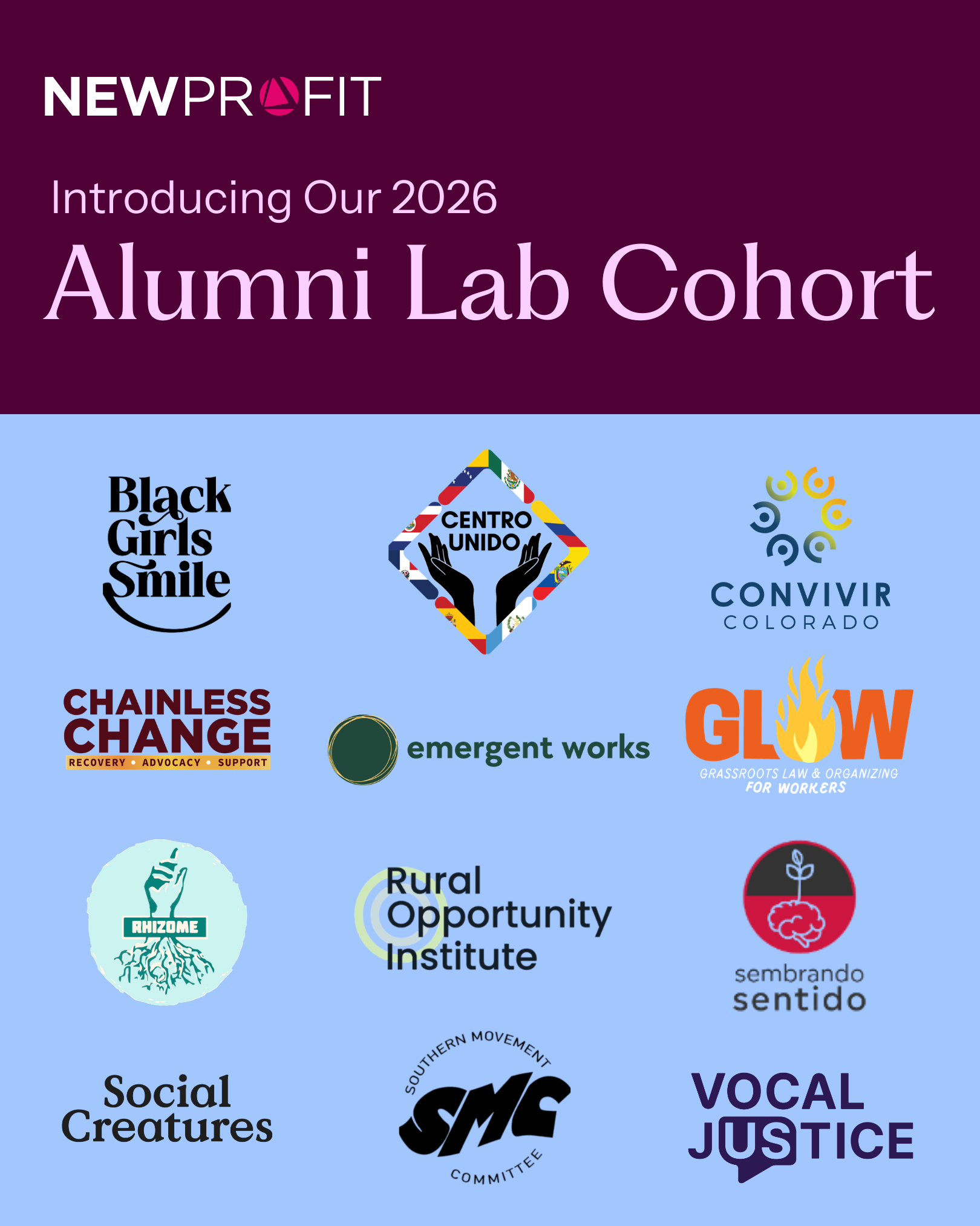 GLOW selected for New Profit’s Alumni Lab Cohort