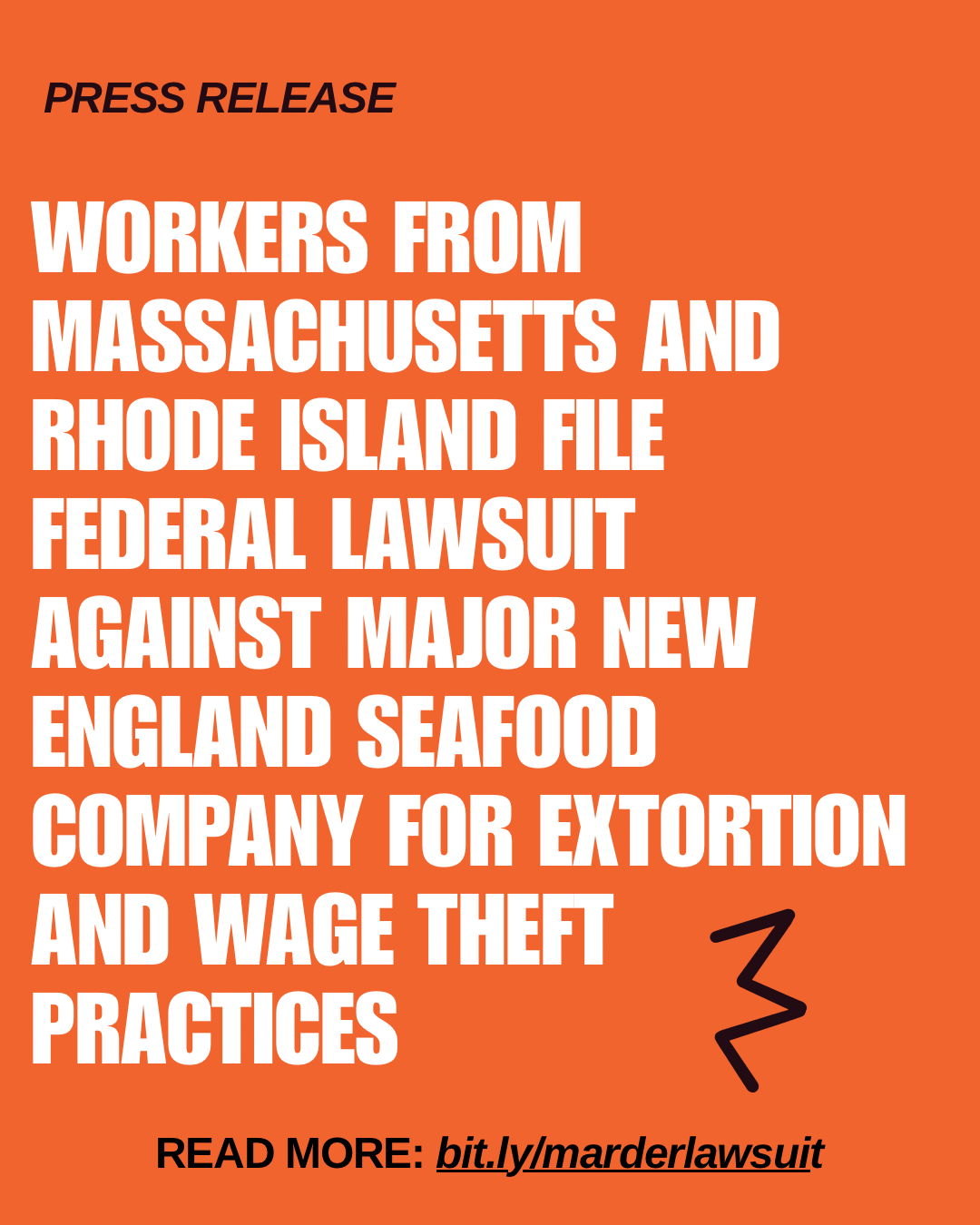 Workers from Massachusetts and Rhode Island File Federal Lawsuit Against Major New England Seafood Company for Extortion and Wage Theft Practices