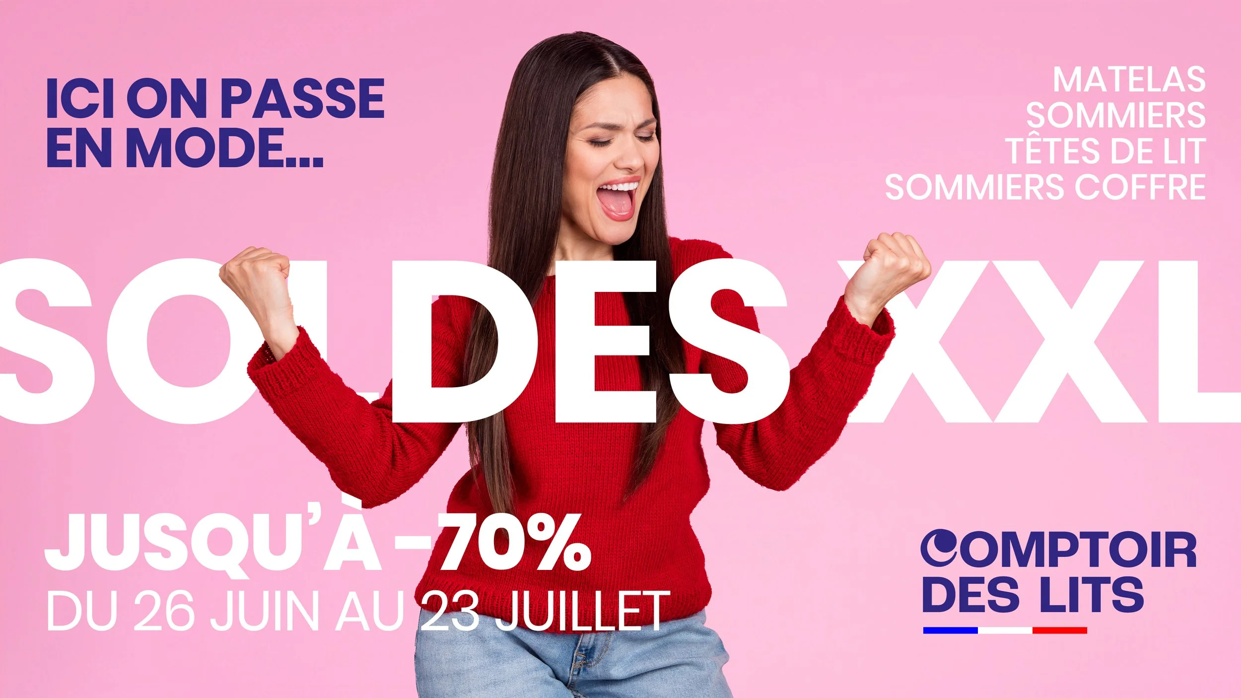 Soldes XXL chez votre fabricant de literie préféré !