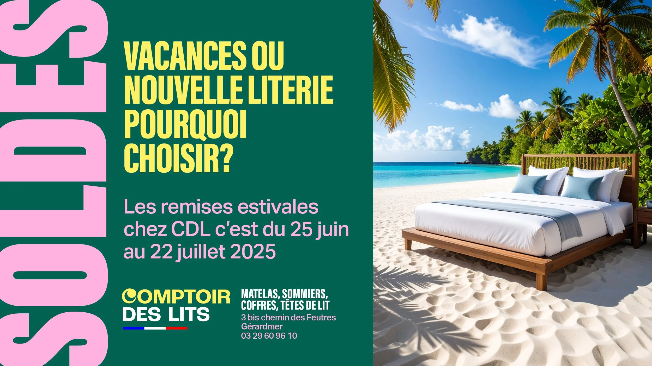 ☀️ Soldes d’été : profitez de prix climatisés sur votre literie !