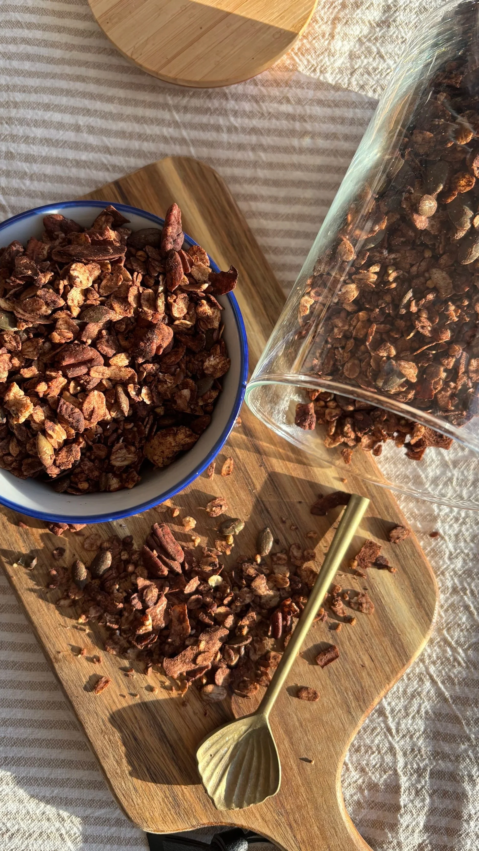 Chocolate Coconut Pecan Granola