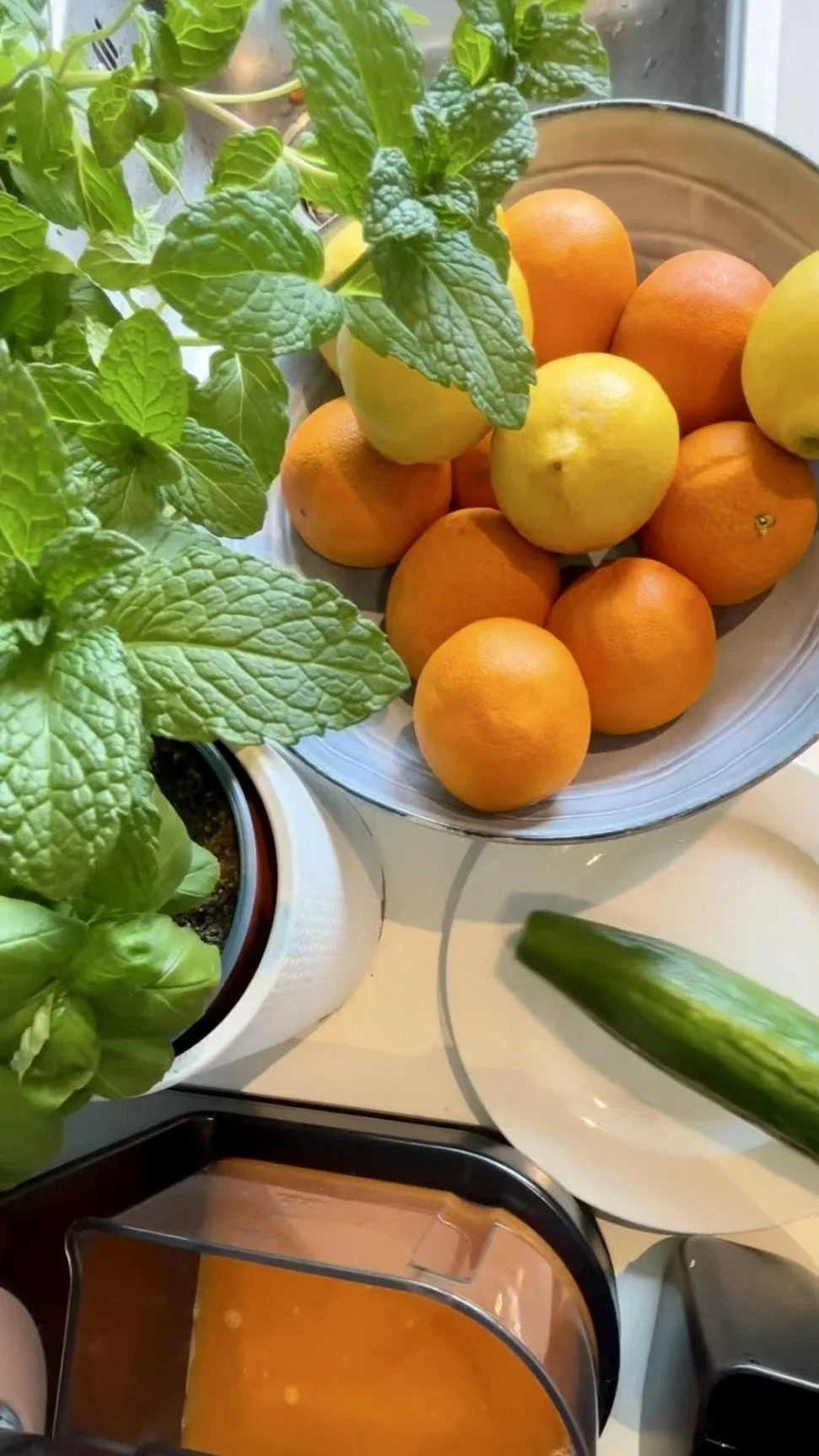 Citrus, Carrot &amp; Cucumber Juice