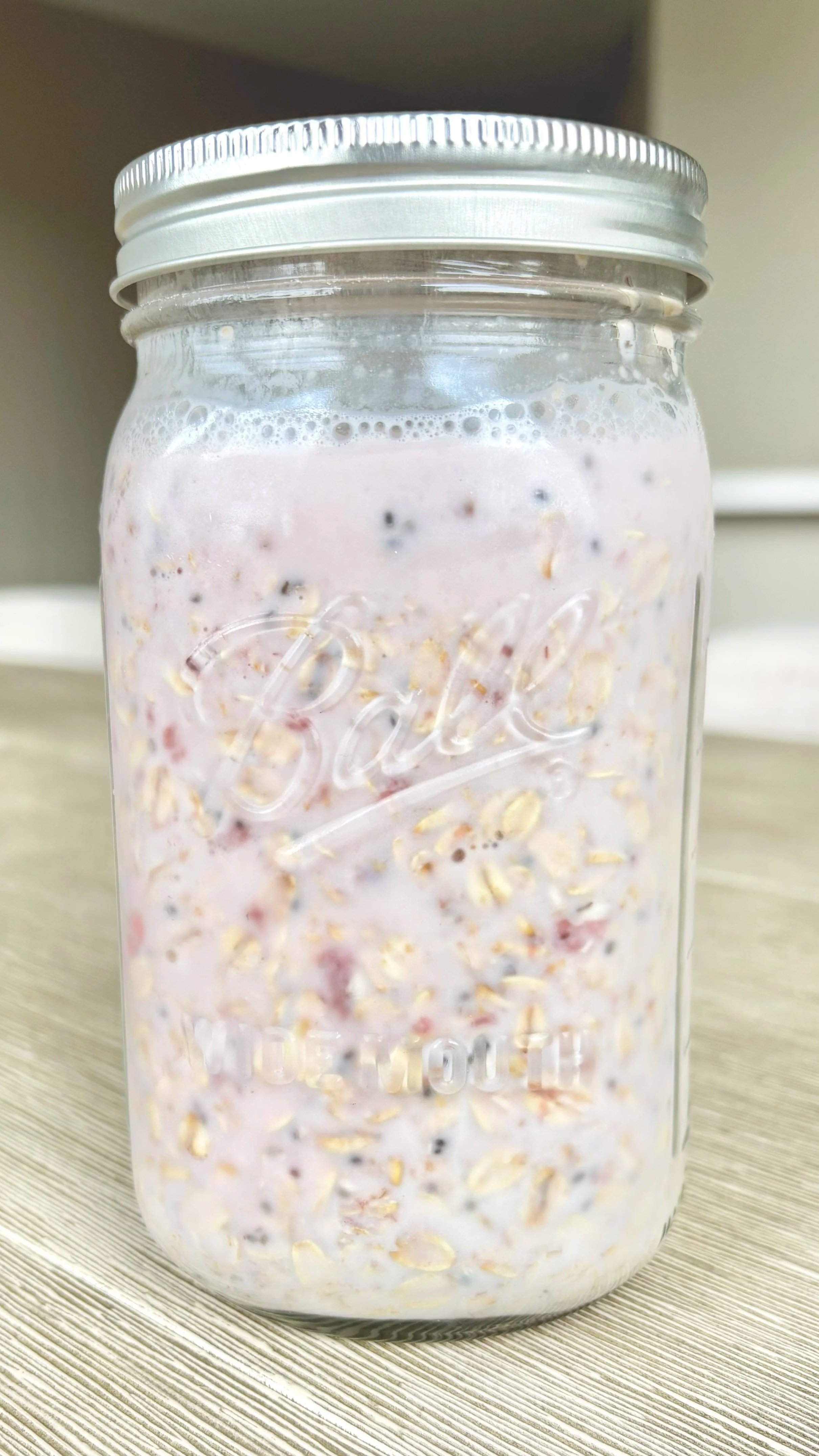 Strawberries and Cream Overnight Oats