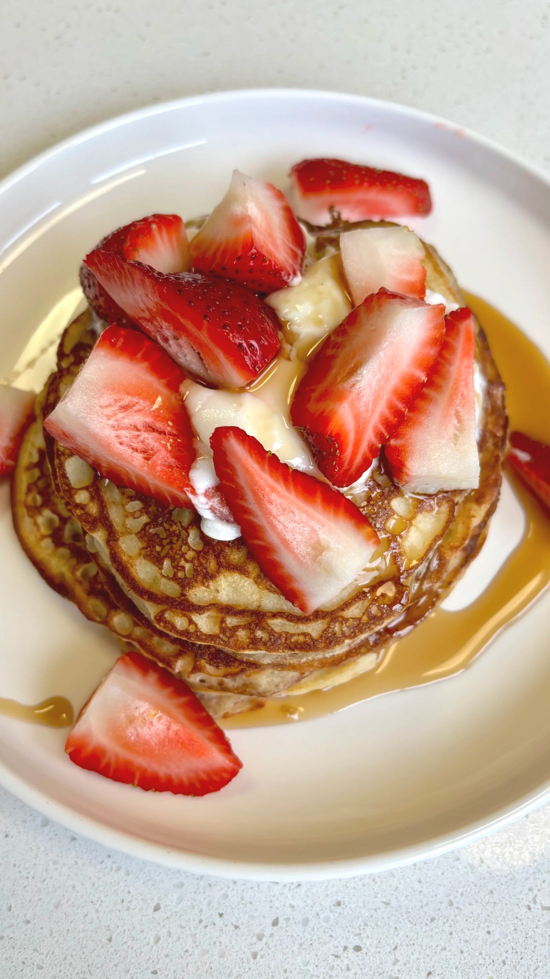 Strawberry Yogurt Pancakes
