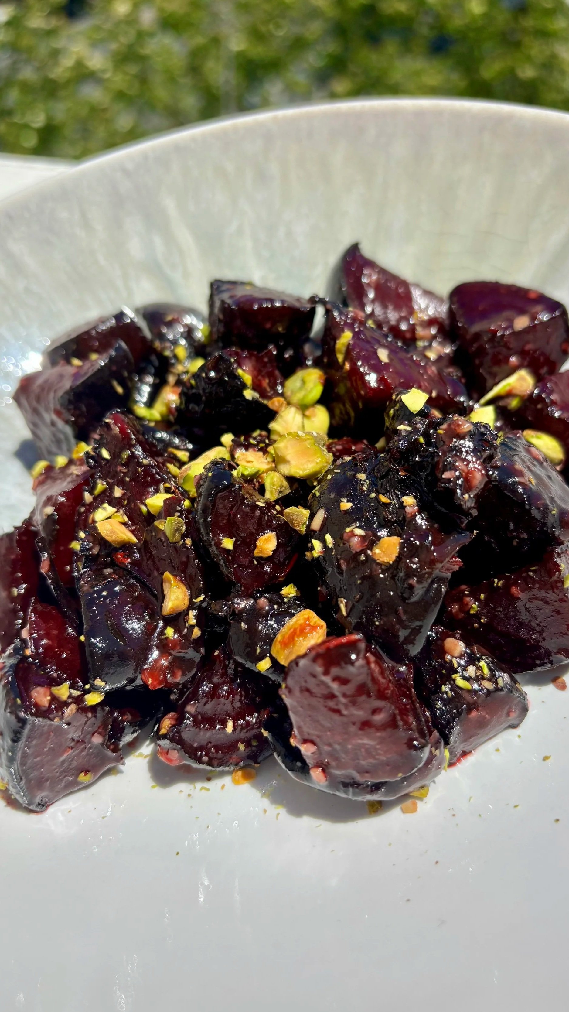 Sticky Miso Maple Roasted Beetroot