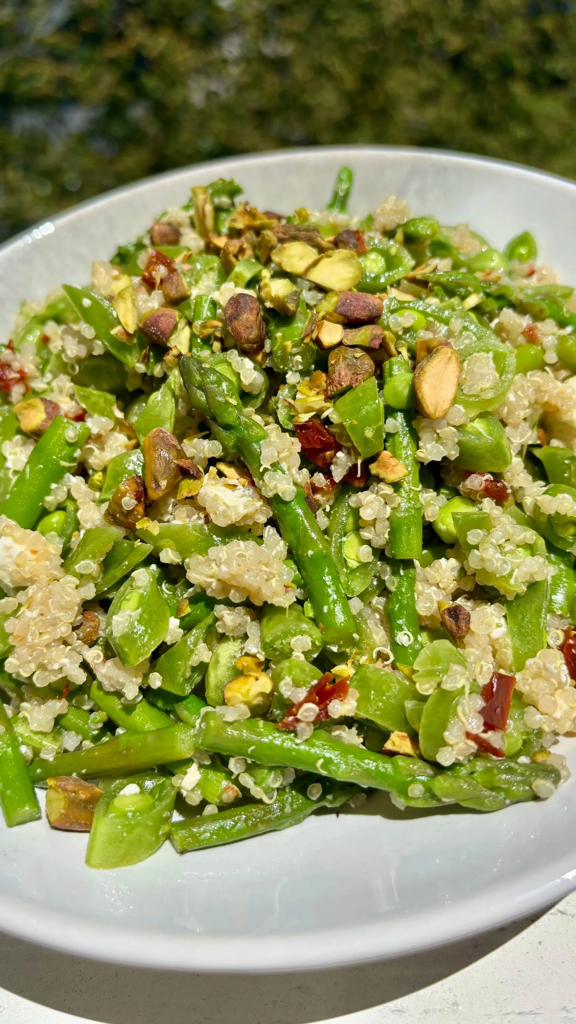 Asparagus, Snap Pea &amp; Quinoa Salad