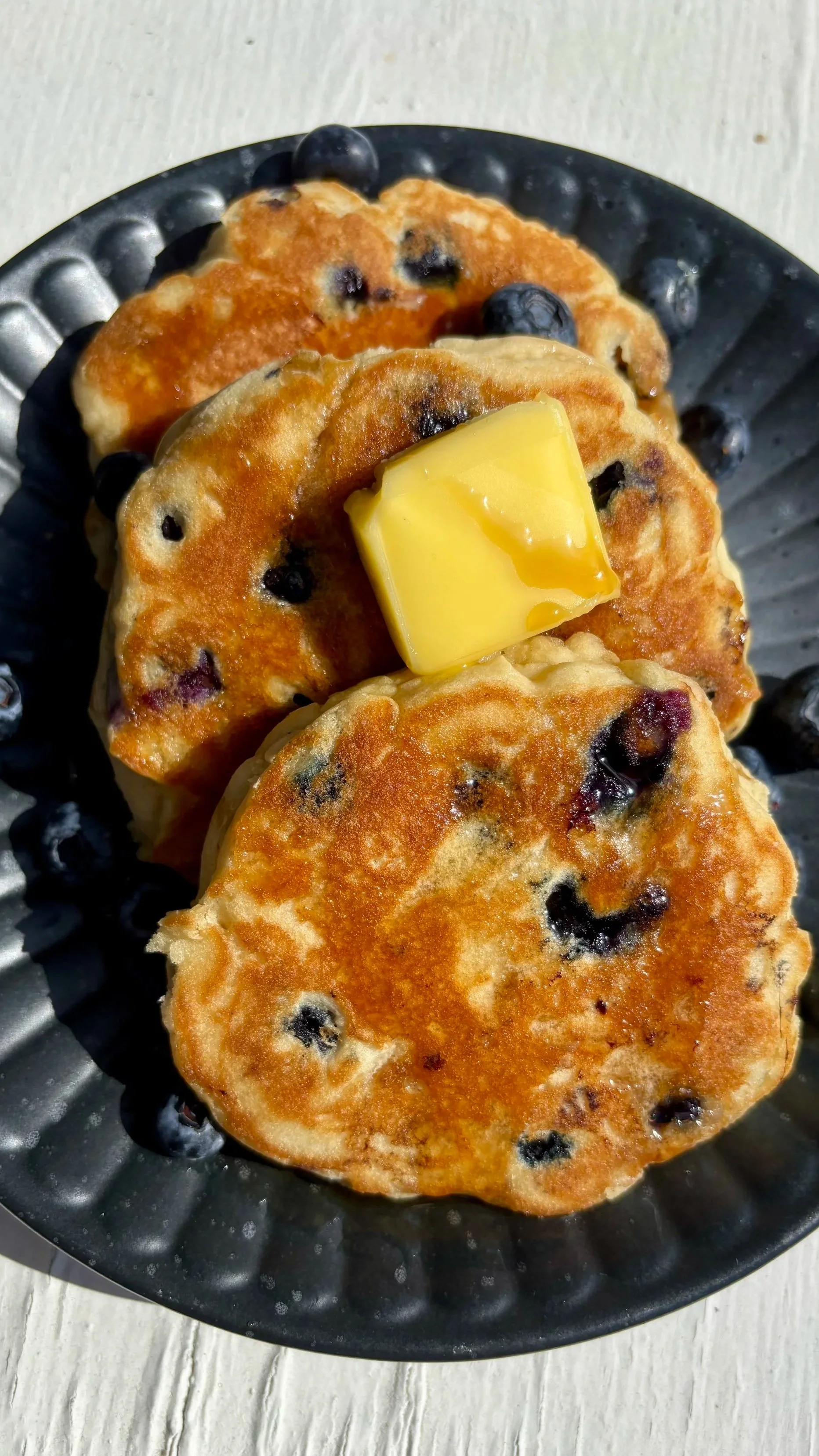 Fluffy Blueberry Pancakes