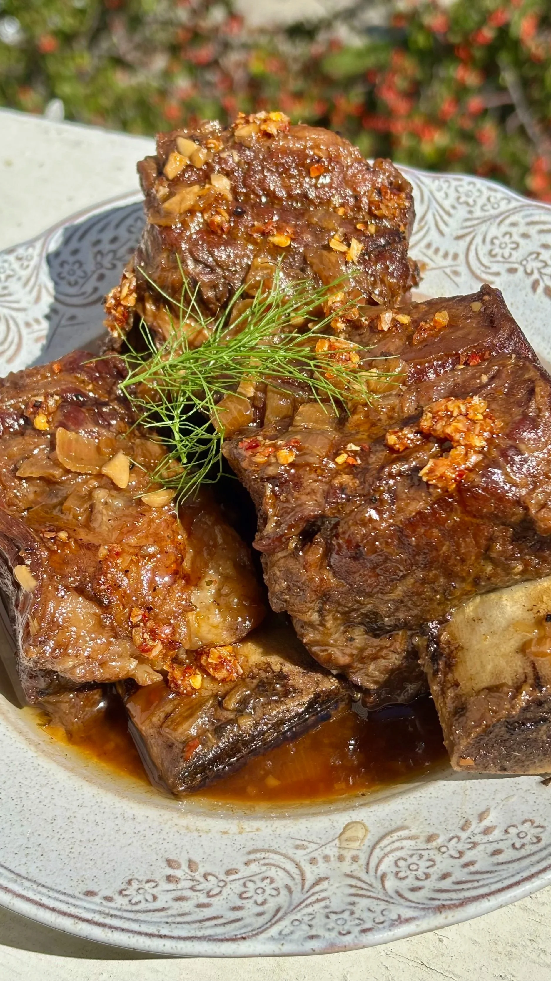 Lemongrass Soy Chili Crisp Beef Short Ribs