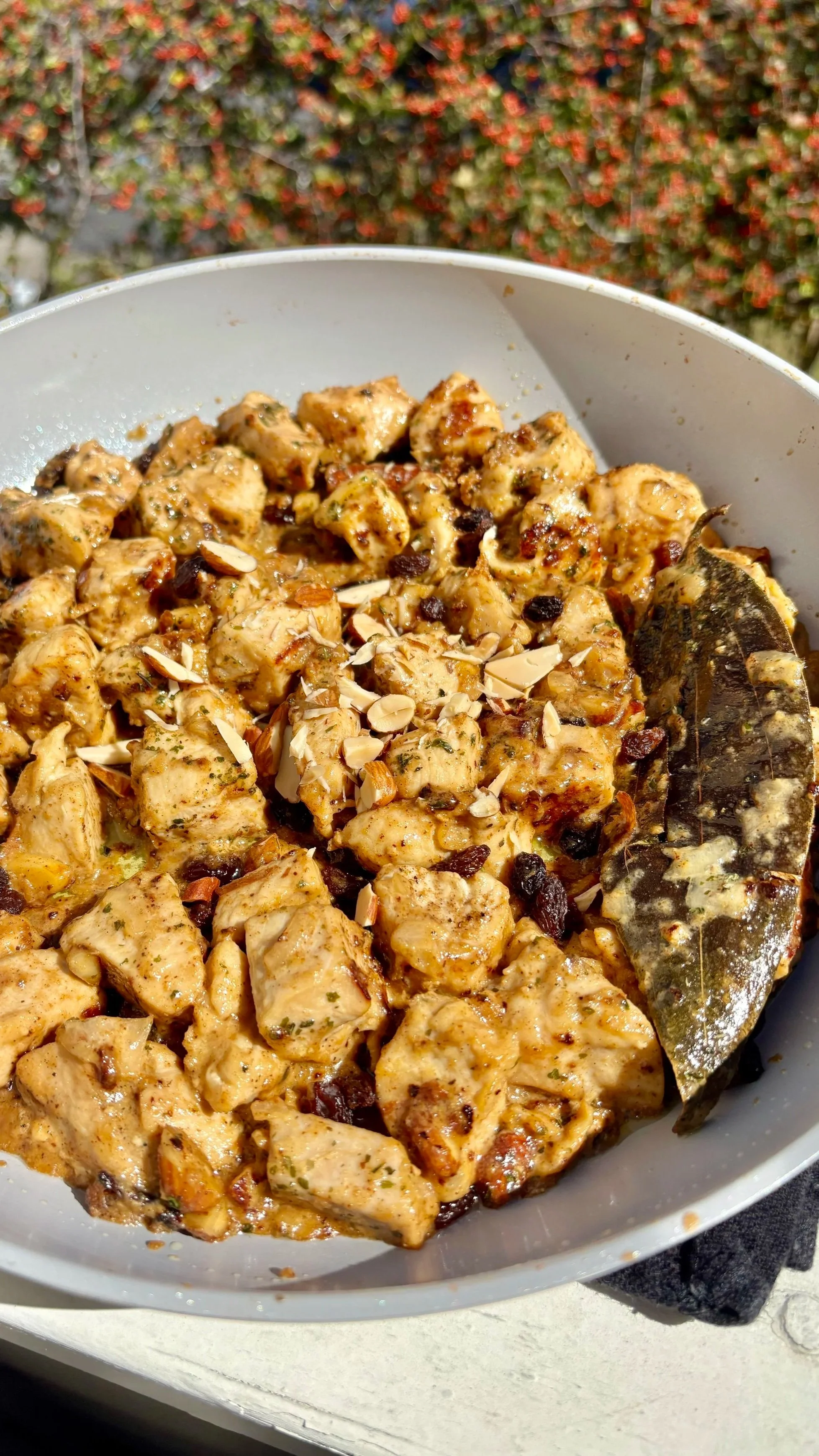 Creamy Yogurt, Sultana, and Almond Chicken Curry