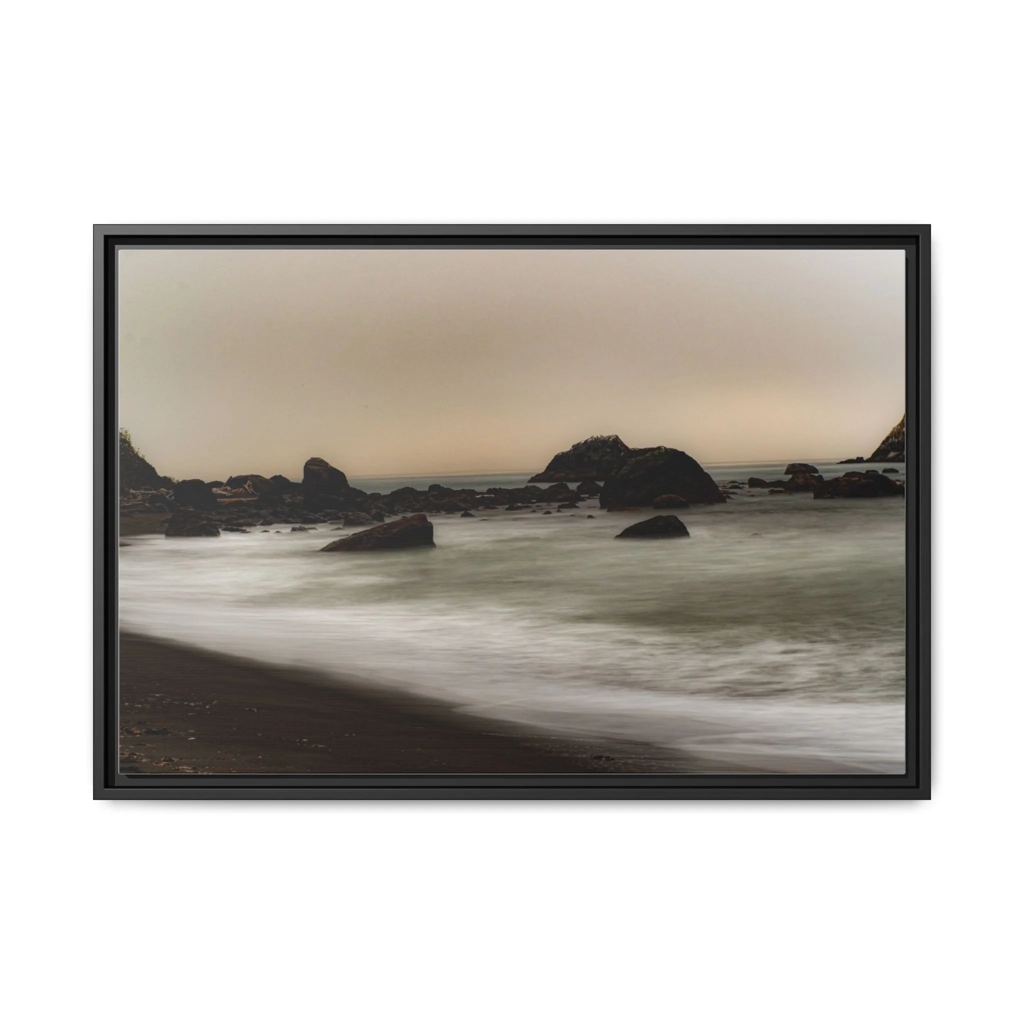 Ocean View, Matte Canvas, Framed