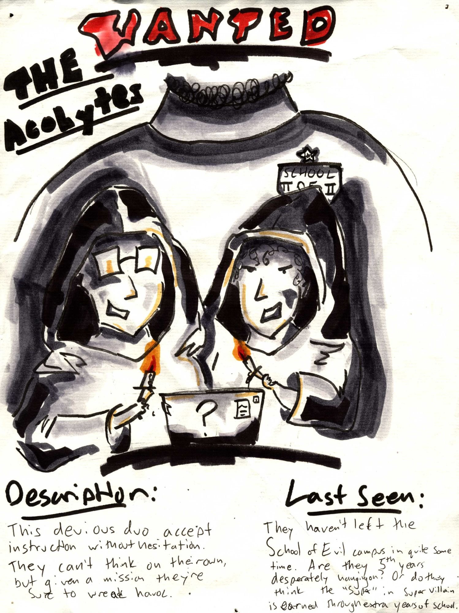 Wanted Poster for Egg Drop, Marker (2024)