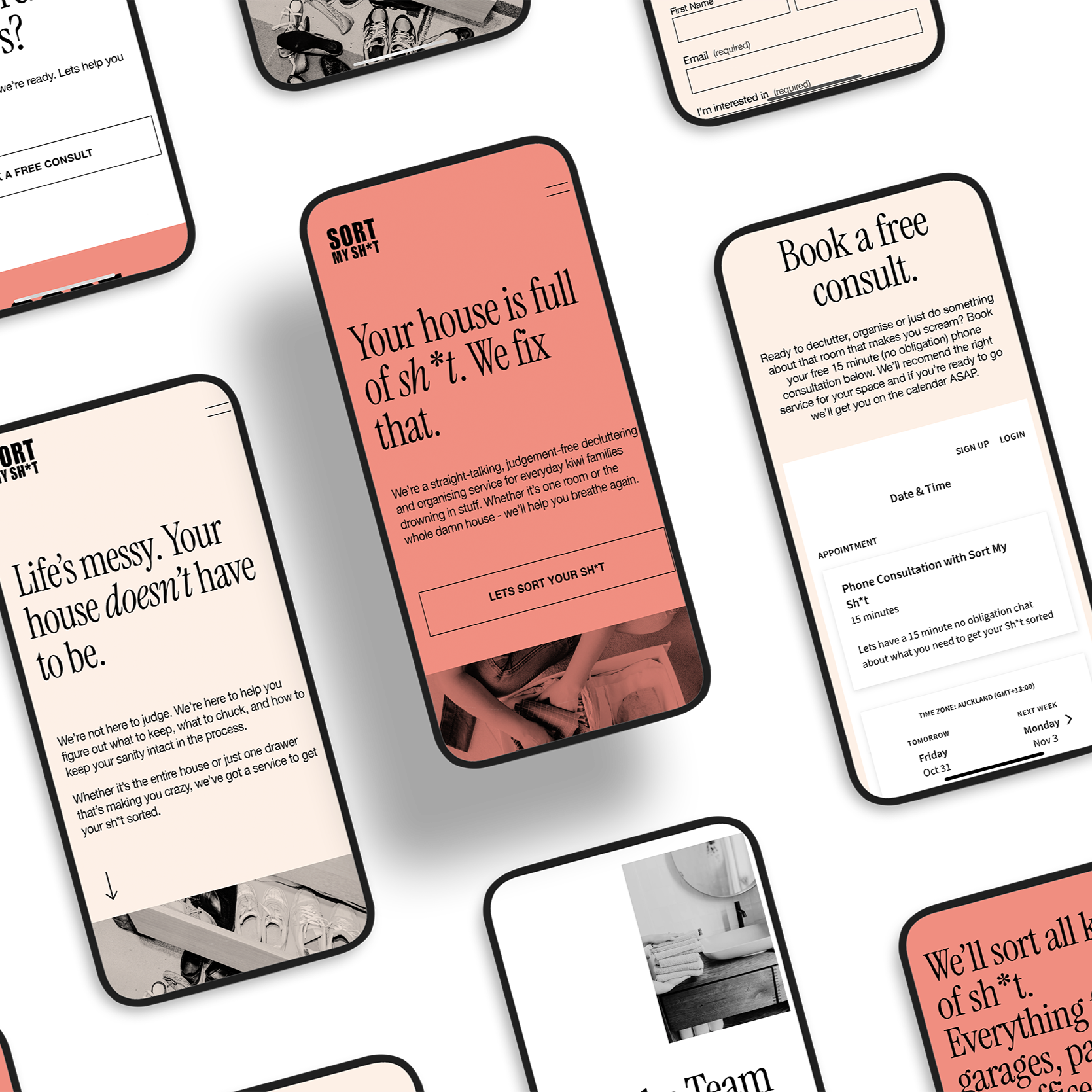 Sort My Sht mobile mockup