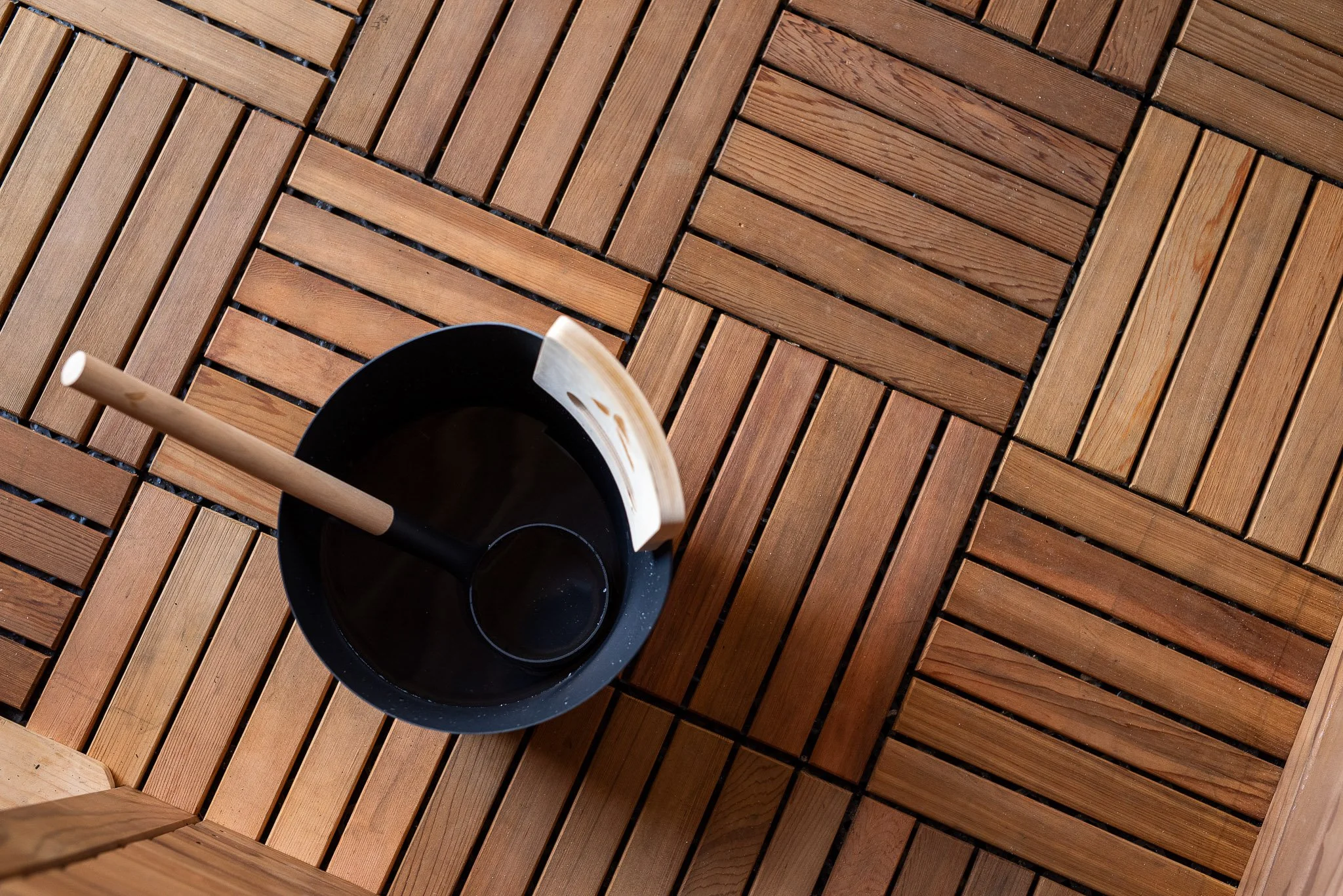 The Hot Box Sauna water bucket & ladle.jpg