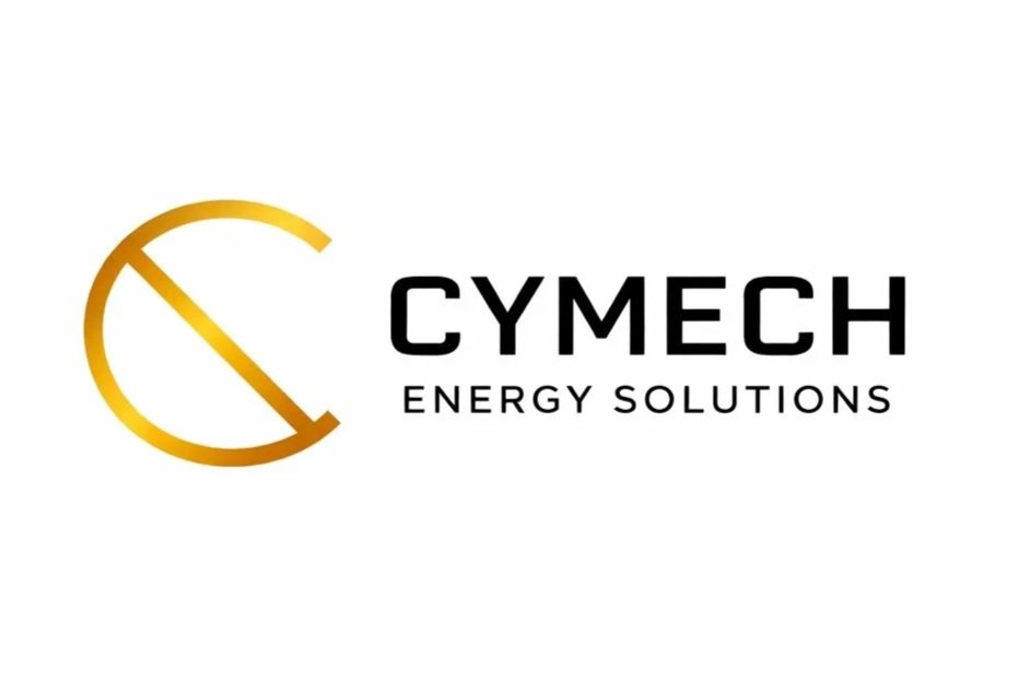 Cymech Energy Solutions logo with a stylized gold and brown circular emblem and black text on a white background.