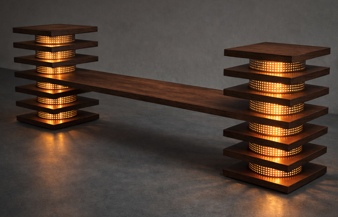 #31 - Corelight Bench - Darcy Alexander-Inherent Furniture.