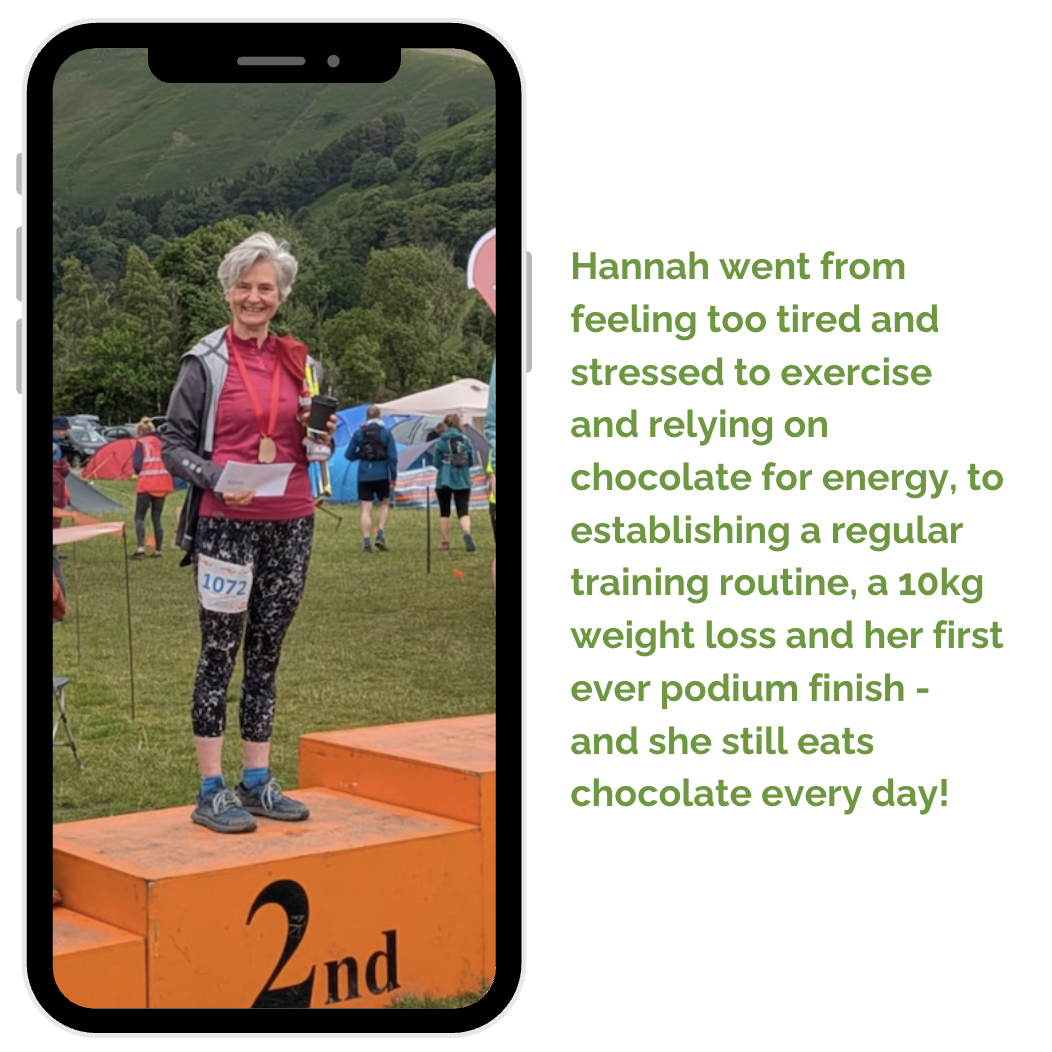 Screenshot from the Facebook group showing a poll for members asking where they need support, including topics related to running and menopause, including motivation, strength training, nutrition, and running injuries.